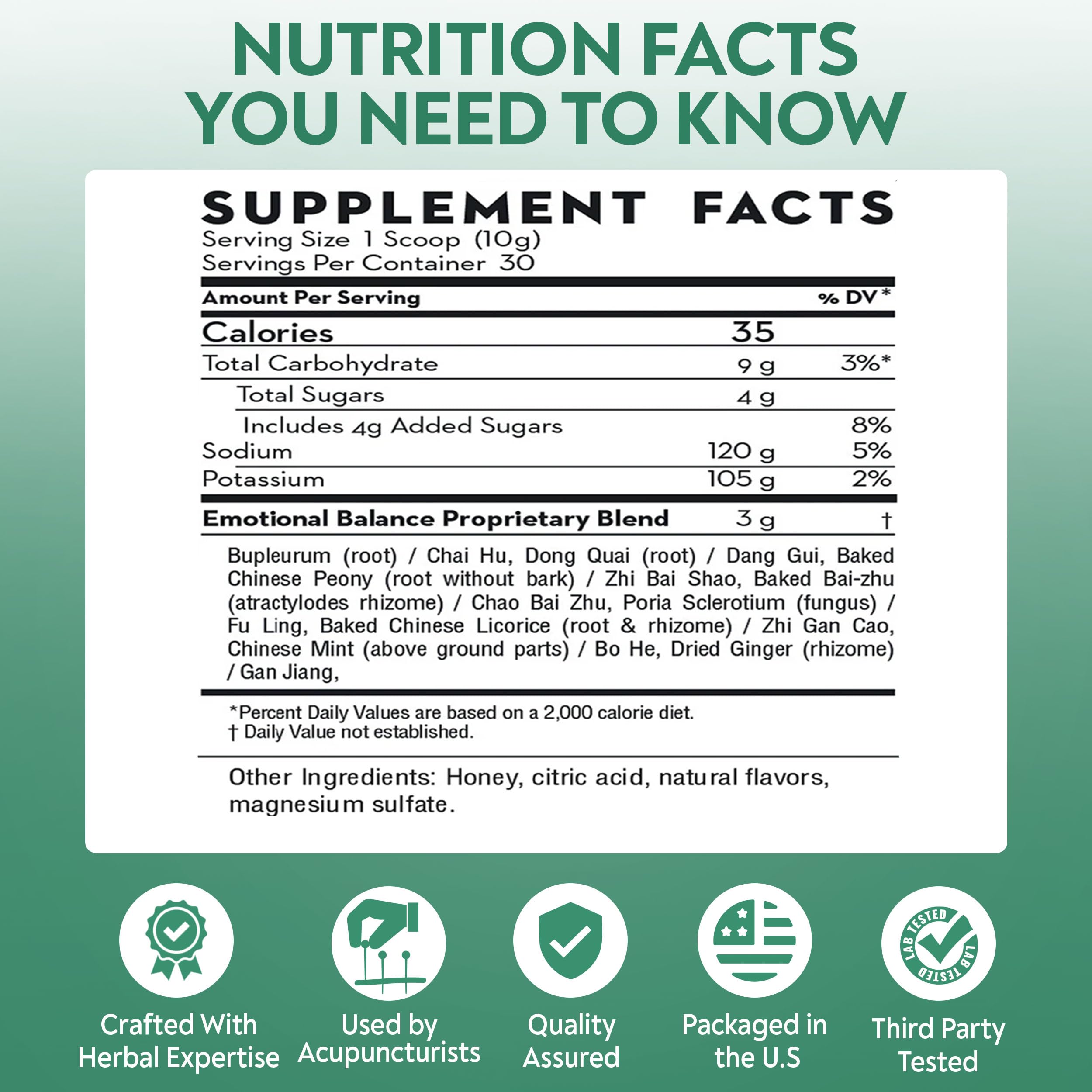 D'AO Labs Emotional Balance - Emotional Balance Powder - Calm & Stress Relief - Effervescent Powder with Apple-Cucumber Flavor - Xiao Yao San Traditional Chinese Herbal - 30 Individual Servings DAO Labs Au supplements