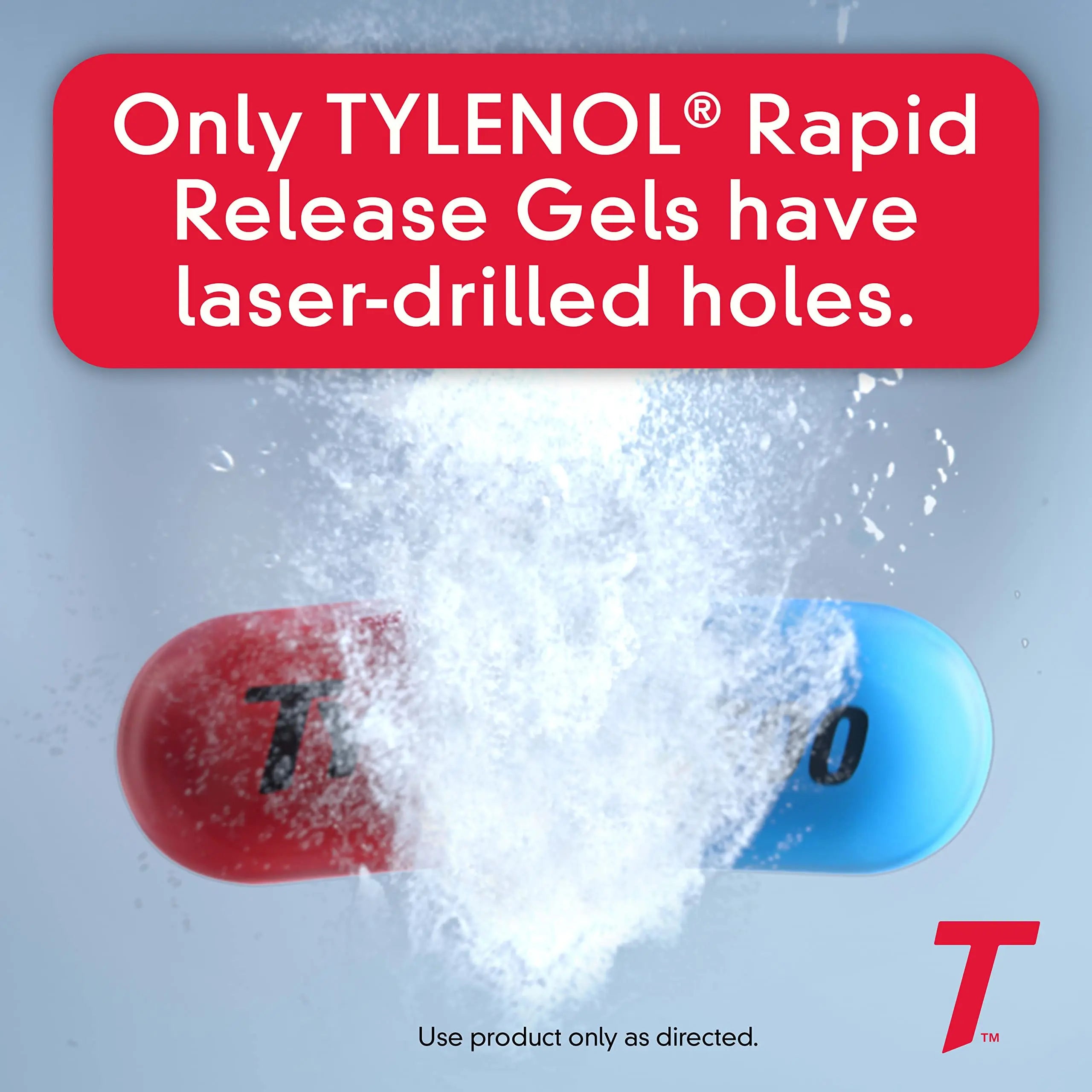 Tylenol Extra Strength Acetaminophen Rapid Release Gels, Fast, Strong Pain Relief, Fever Reducer Medicine, 500 mg Gelcaps with Laser‑Drilled Holes for Fast Release, Value Size, 225 Count Tylenol Au supplements