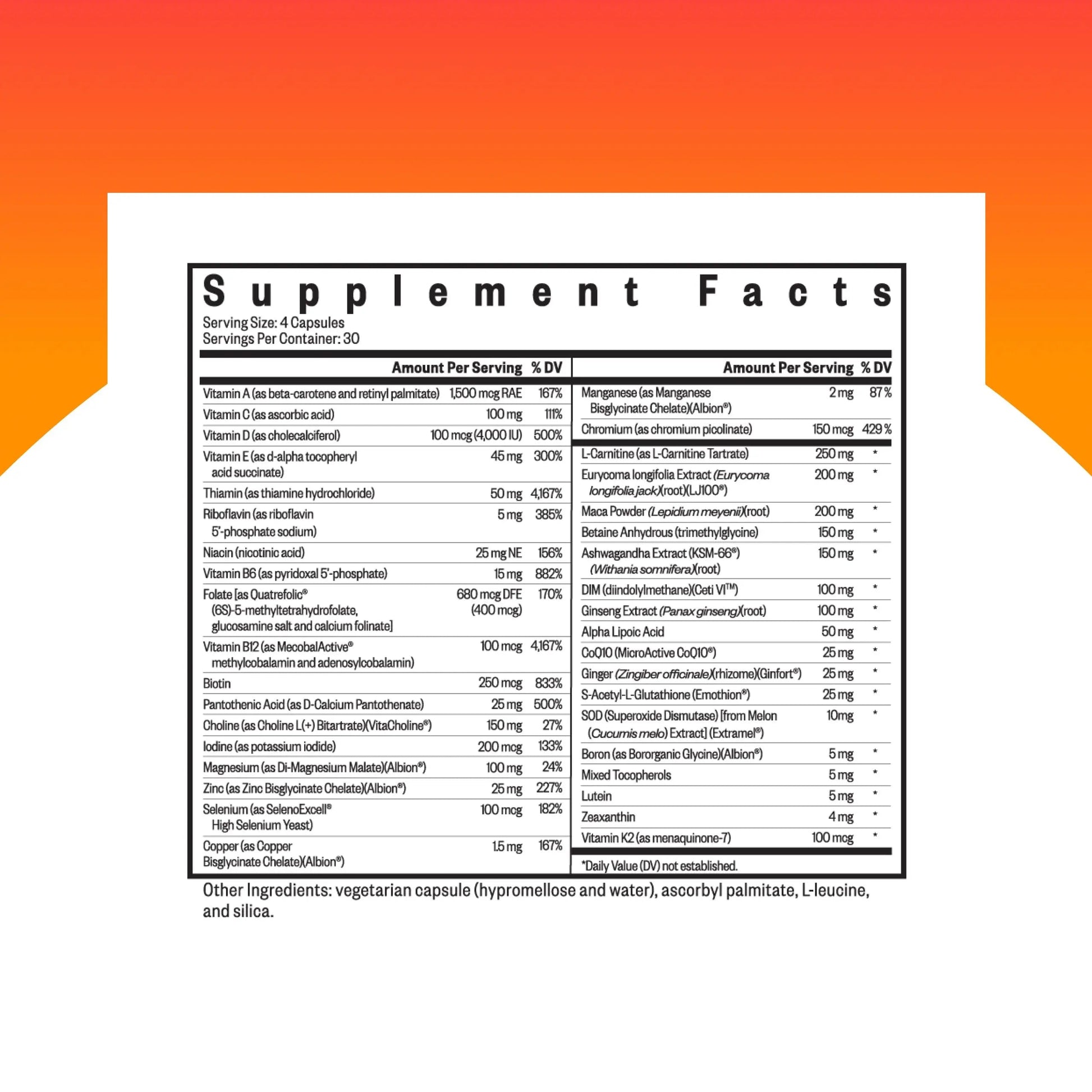 Seeking Health Optimal Man - Multivitamin Supplement with Zinc, Active Folate, & Alpha-Lipoic Acid - Multivitamin Supports Energy & Brain Health - Support Healthy Aging Seeking Health Au supplements
