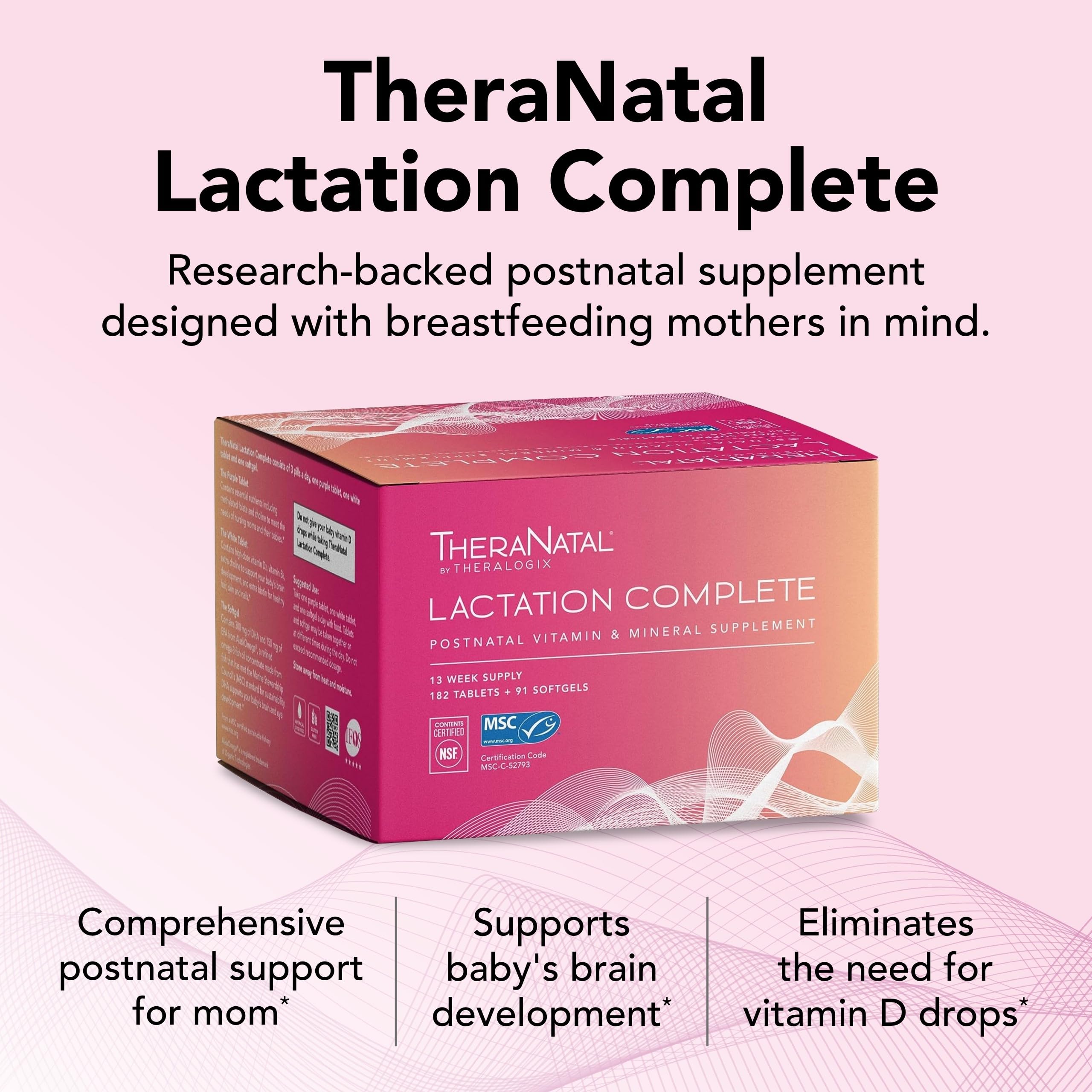 Theralogix TheraNatal Lactation Complete Postnatal Vitamin Supplement - 13-Week Theralogix Au supplements