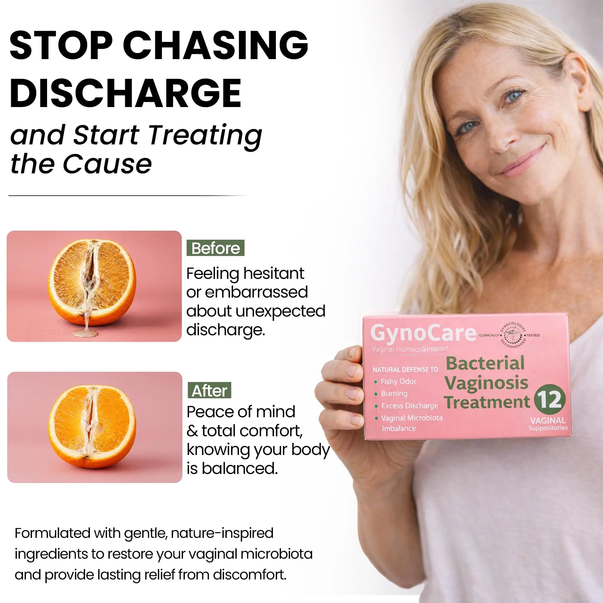 Bacterial Vaginosis Treatment | BV Treatment For Women | Boric Acid Suppositories For Women | Natural Homeopathic for Odor, Itching, Discharge, BV, and Vaginal Microbiota Imbalance | 12 Suppositories Terramed Just Think Comfort Au supplements
