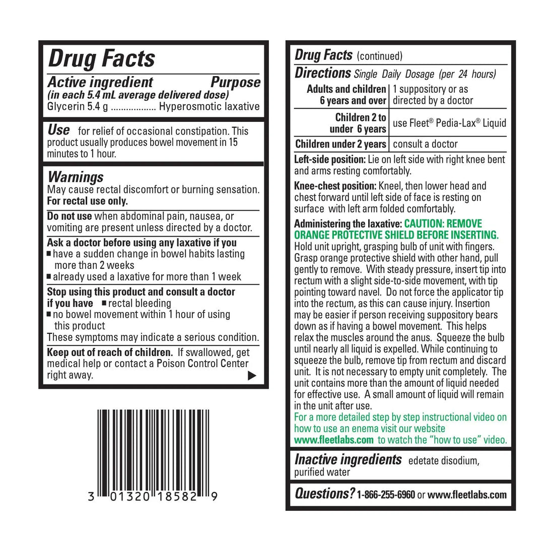 Fleet Liquid Glycerin Suppositories 4 Each Fleet Au supplements