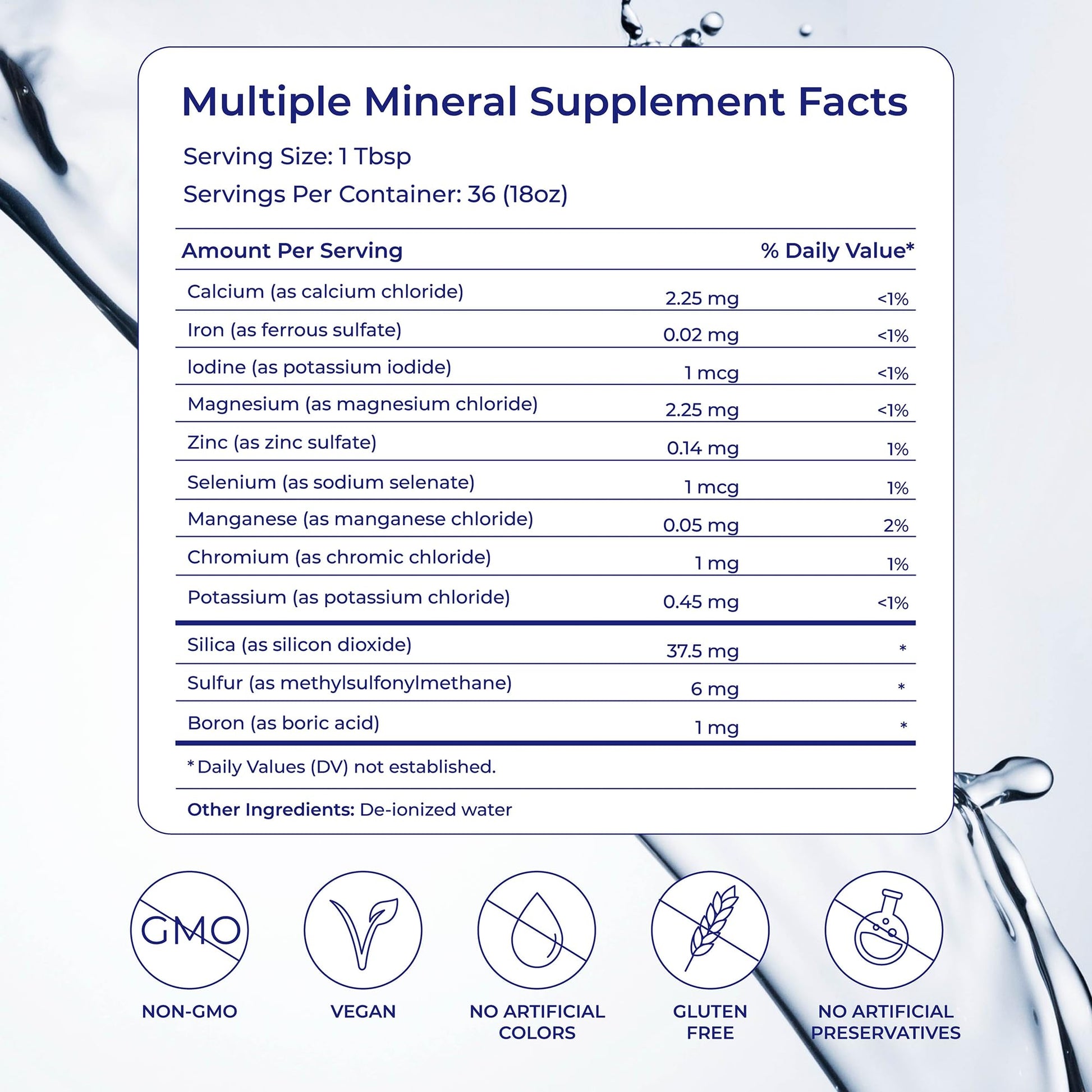 Eidon Multiple Minerals Supplement - Ionic Trace Mineral Drops for Water, with Zinc, Potassium, Chromium, & Magnesium, Natural Liquid Vitamins, Sugar Free & Bioavailable, for Men & Women - 18 oz Eidon Ionic Minerals Au supplements