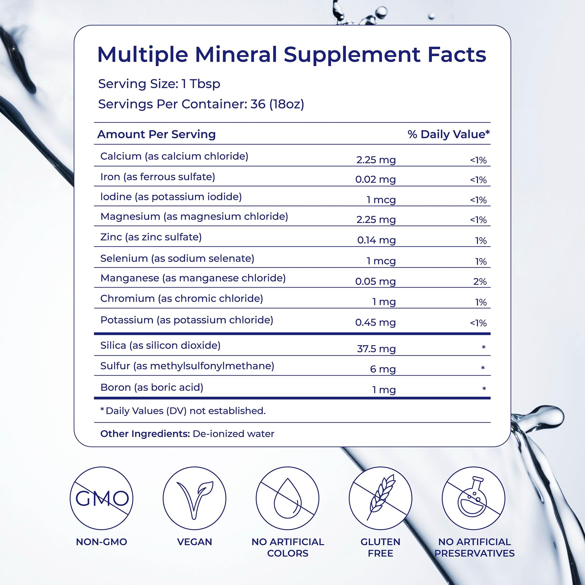 Eidon Multiple Minerals Supplement - Ionic Trace Mineral Drops for Water, with Zinc, Potassium, Chromium, & Magnesium, Natural Liquid Vitamins, Sugar Free & Bioavailable, for Men & Women - 18 oz Eidon Ionic Minerals Au supplements