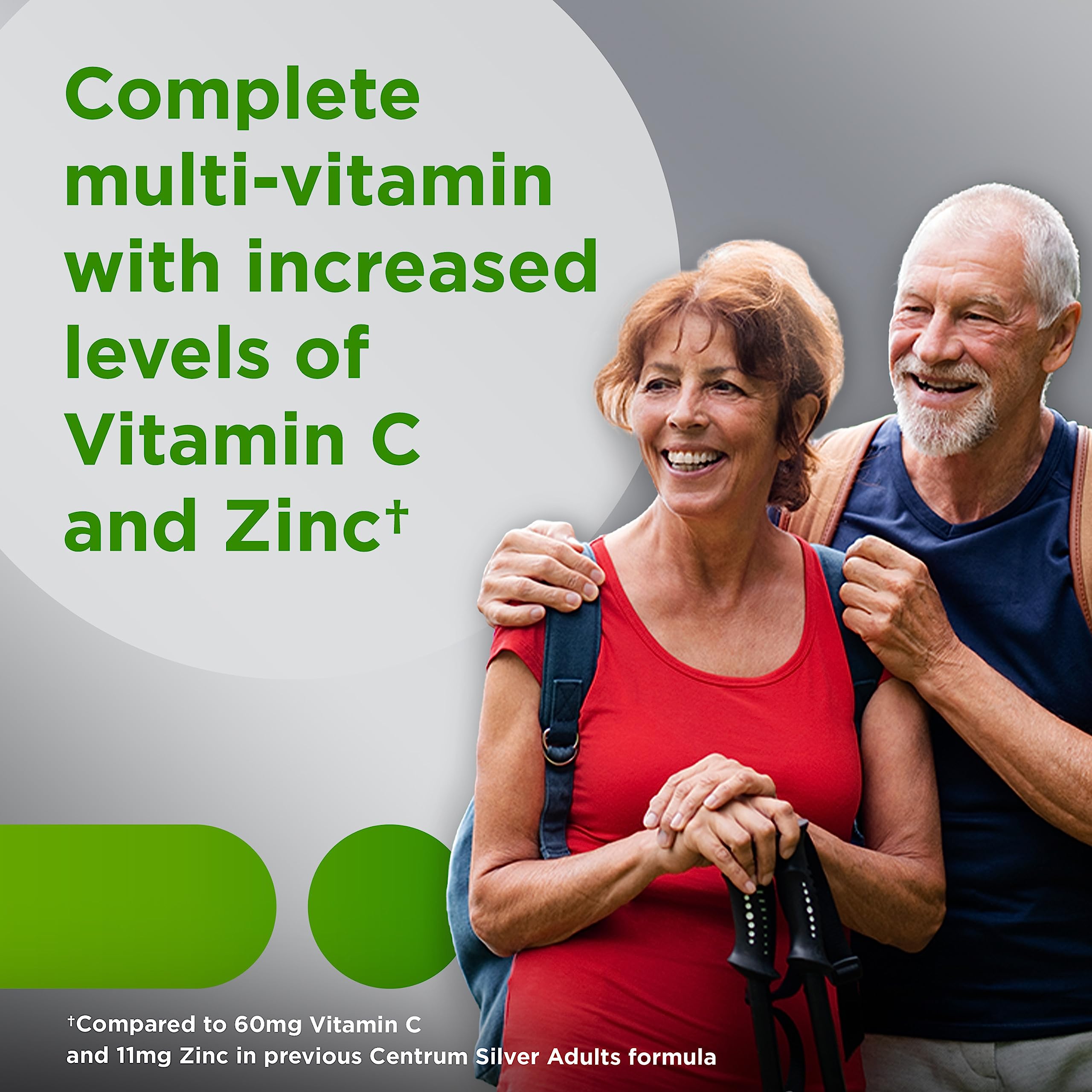 Centrum Silver Multivitamin for Adults 50 Plus, Multivitamin/Multimineral Supplement, Vitamin D3, B Vitamins, Gluten Free, Non-GMO Ingredients, Supports Memory and Cognition Centrum Au supplements