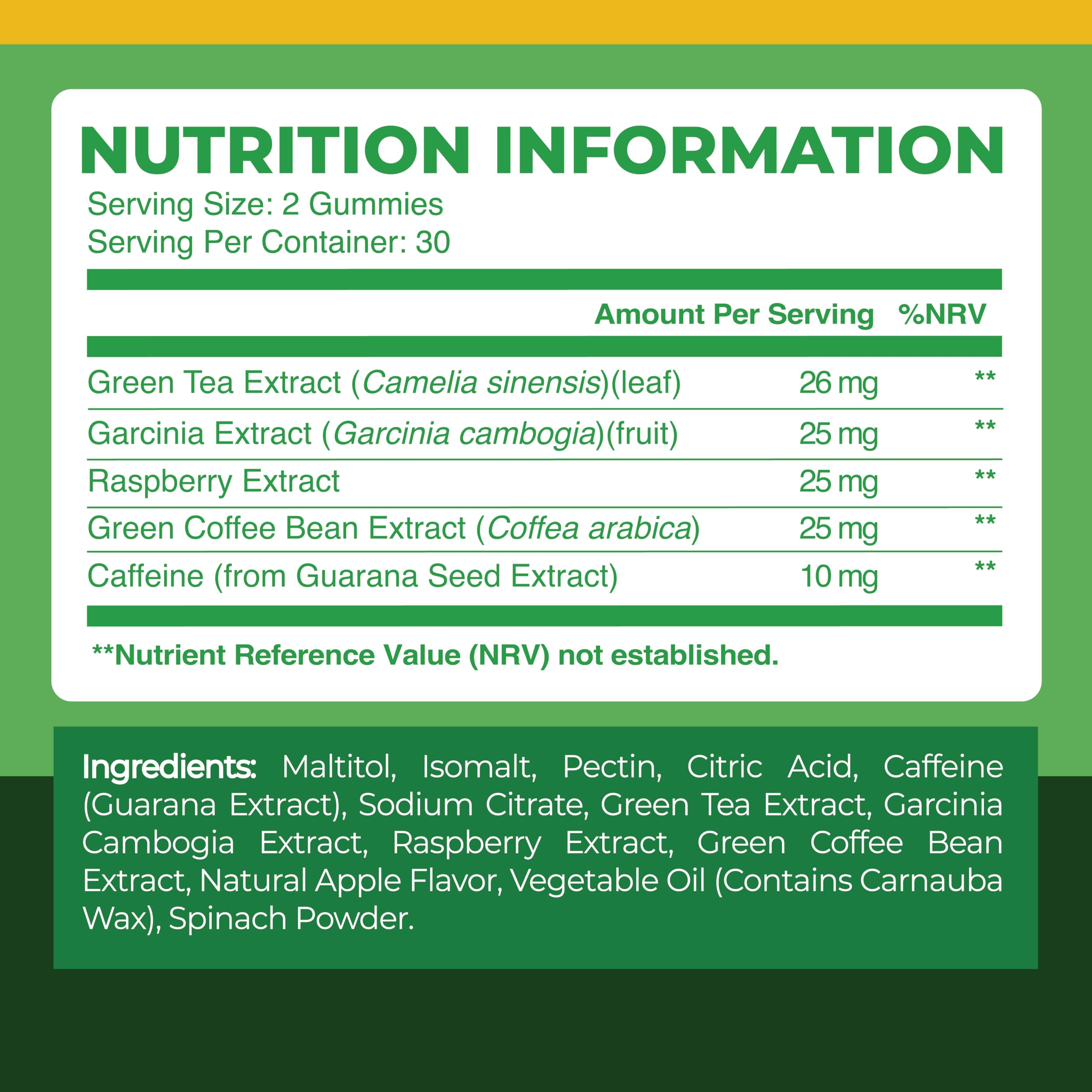 Nobi Nutrition Green Tea Fat Burner Gummies for Weight Loss | Metabolism Boost Nobi Nutrition Au supplements