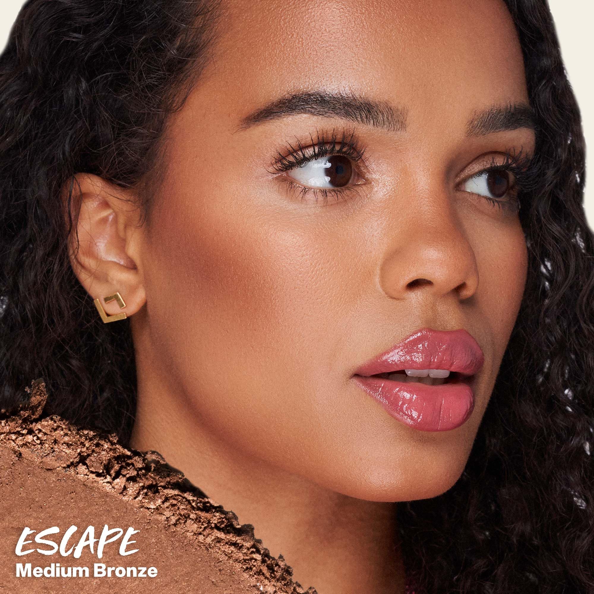 Kosas Sun Show Glowy Warmth Baked Bronzer - Contouring Powder for Cheekbones, Nose & Jawline - Enriched with Concentrated Fatty Acids - Talc-Free, Vegan & Hypoallergenic - Escape Kosas Au supplements