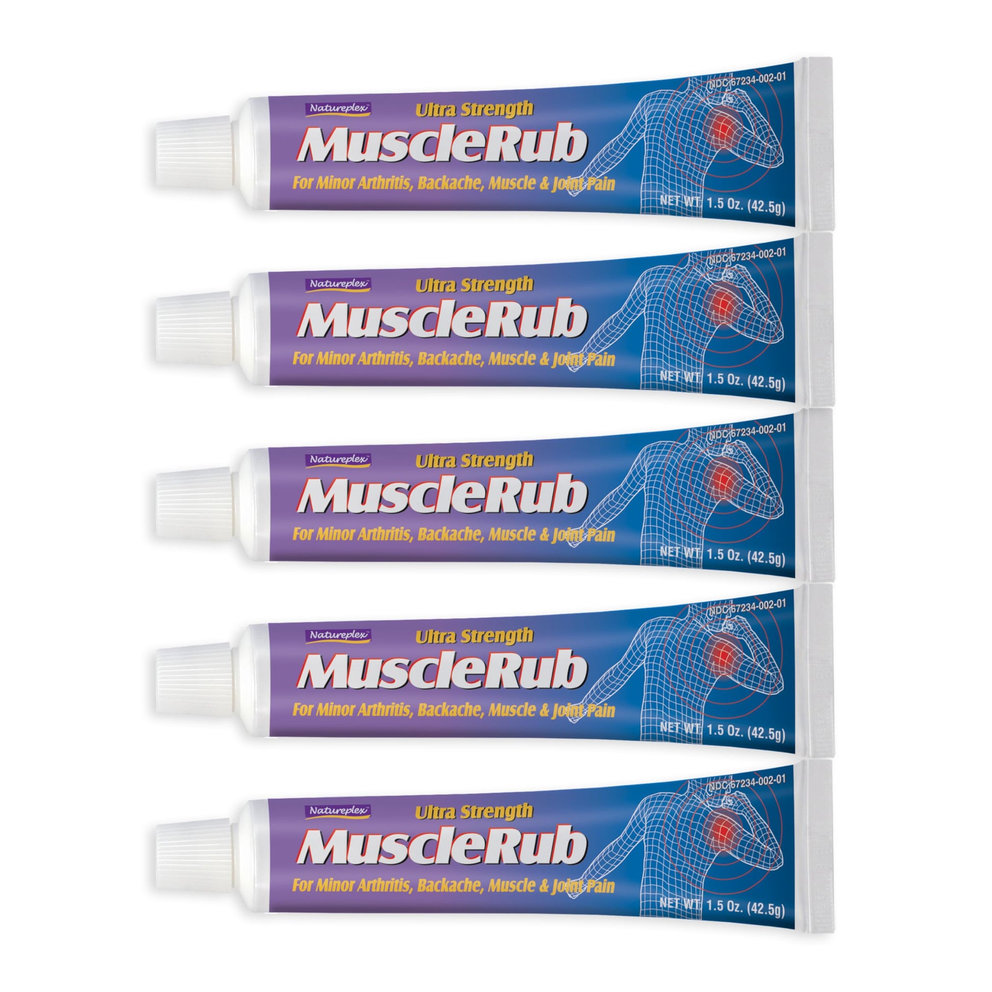 Natureplex Ultra Strength Muscle Rub Cream 1.5 oz (Pack of 5) – Menthol & Methyl Salicylate, Fast-Penetrating, Long-Lasting Relief for Muscle & Joint Discomfort (Minor Aches, Backache, Strains) Natureplex Au supplements