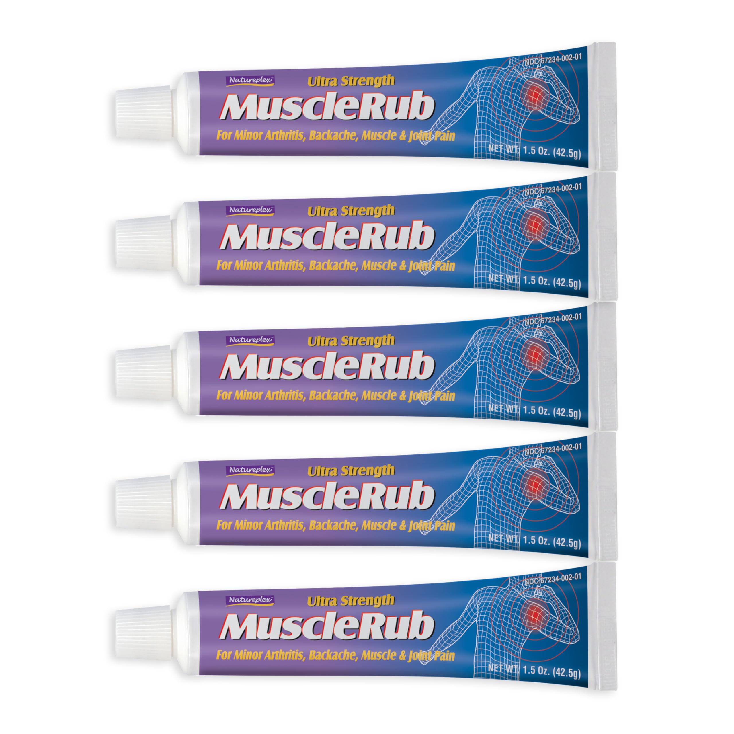 Natureplex Ultra Strength Muscle Rub Cream 1.5 oz (Pack of 5) – Menthol & Methyl Salicylate, Fast-Penetrating, Long-Lasting Relief for Muscle & Joint Discomfort (Minor Aches, Backache, Strains) Natureplex Au supplements