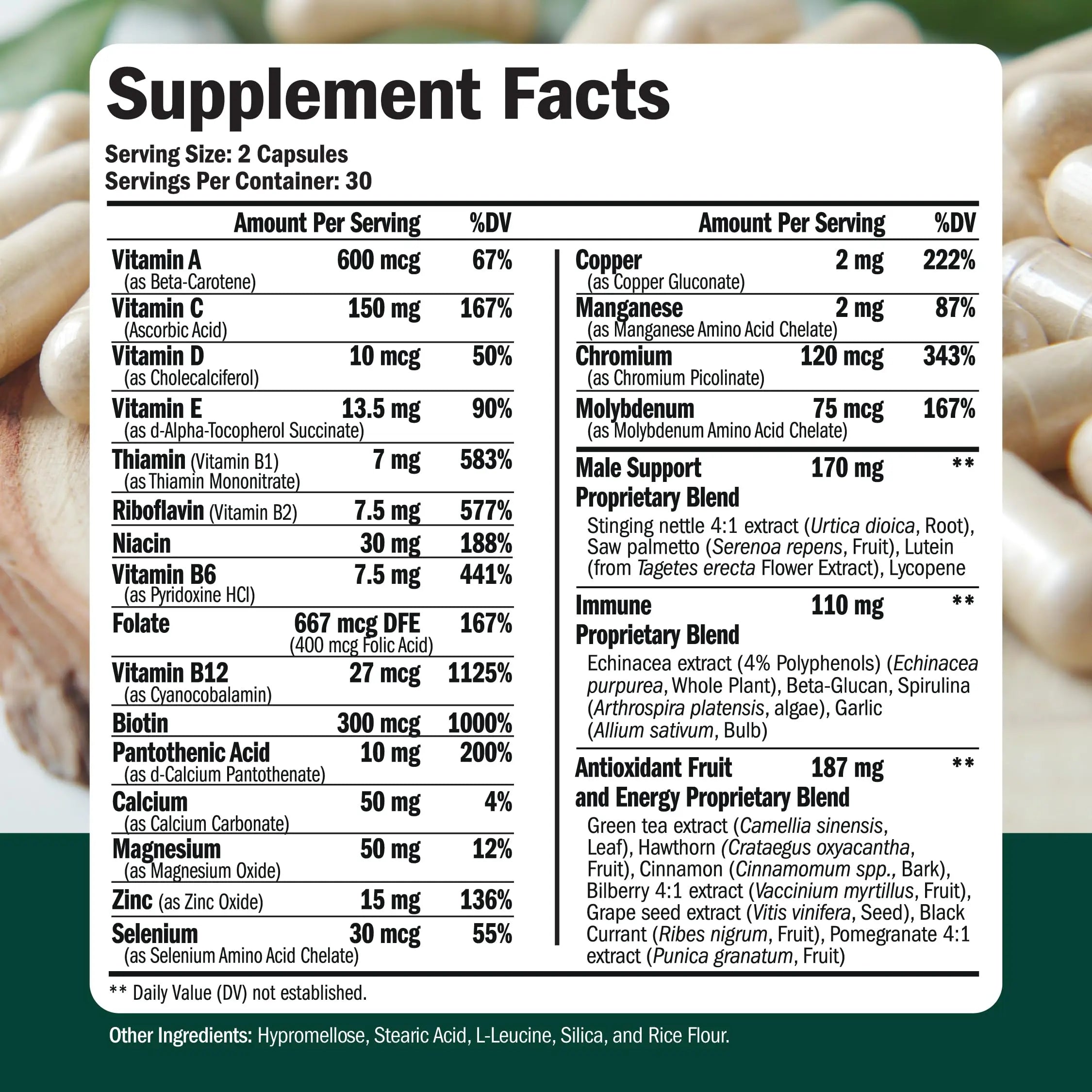 Vimerson Health Multivitamin for Men & Tongkat Ali for Men with Horny Goat Weed, Maca Root Powder, Tribulus Terrestris, Saw Palmetto Extract Vimerson Health Au supplements