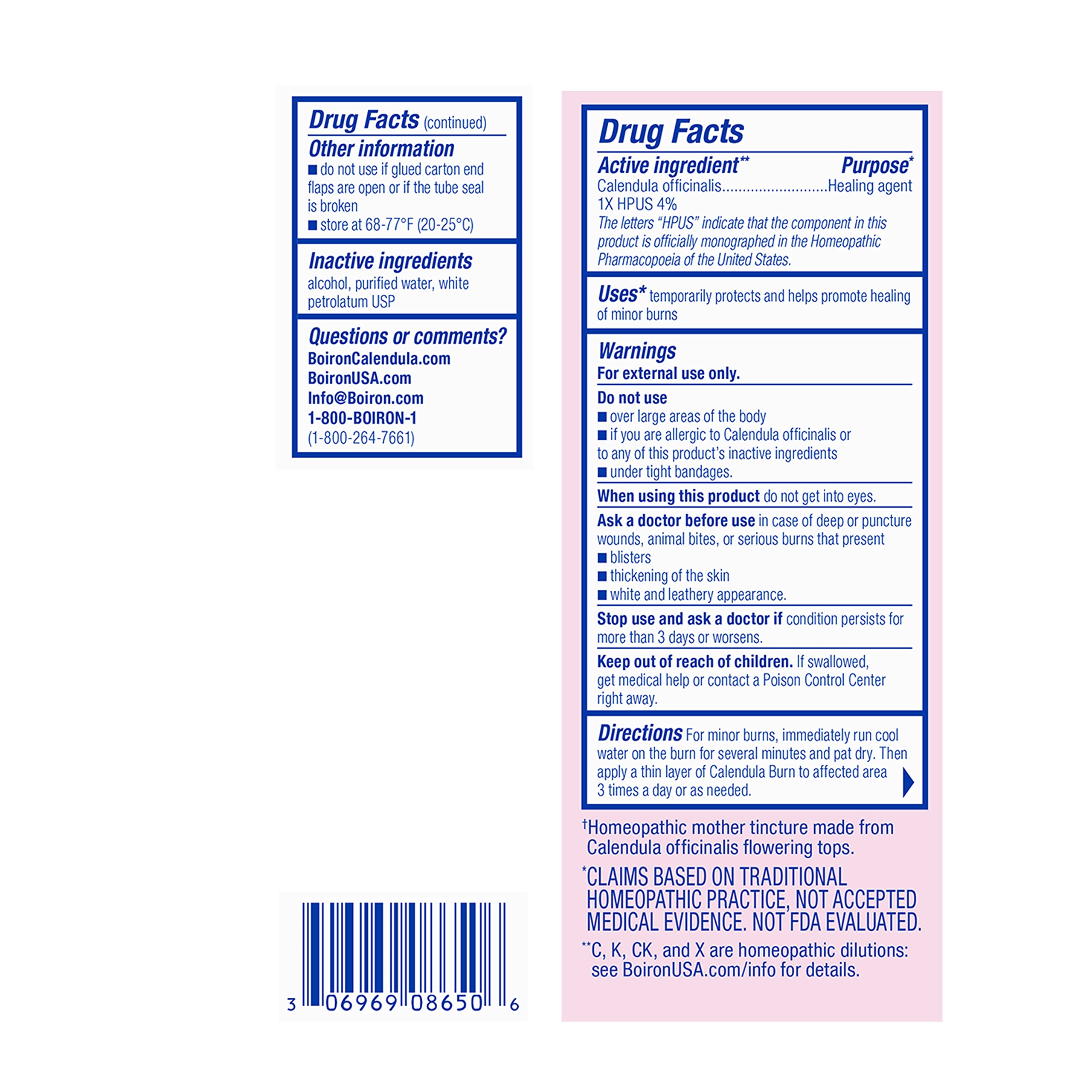 Boiron Calendula Burn Ointment for Relief from Minor Burns from Cooking, Friction, or Sunburns - 1 oz Boiron Au supplements