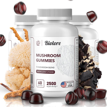 Biolore Mushroom Complex Gummies: 10 Powerful Mushrooms with Chaga, Lions Mane Biolore Au supplements