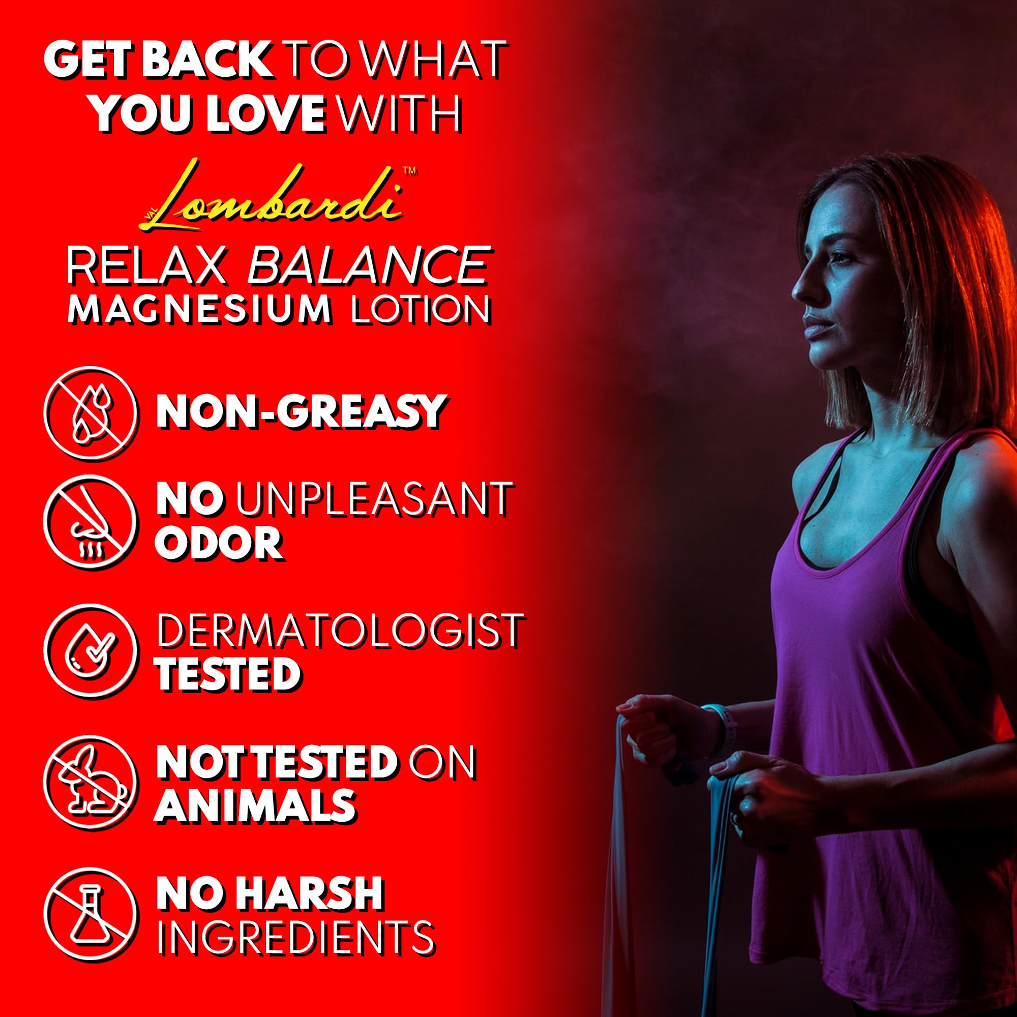 VAL Lombardi Relax Balance Magnesium Lotion | Arnica, Camphor & Menthol | Fast Relief for Joints, Muscles, Back, Shoulders, Feet | Non-Greasy | 5oz VAL Au supplements