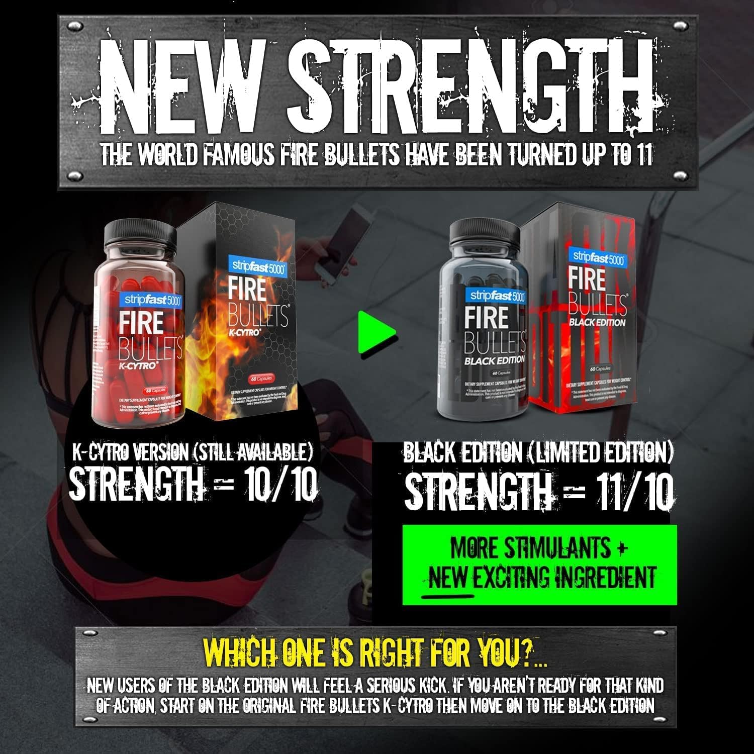 stripfast5000 Fire Bullets Max Strength Black Edition for Women and Men stripfast5000 Au supplements