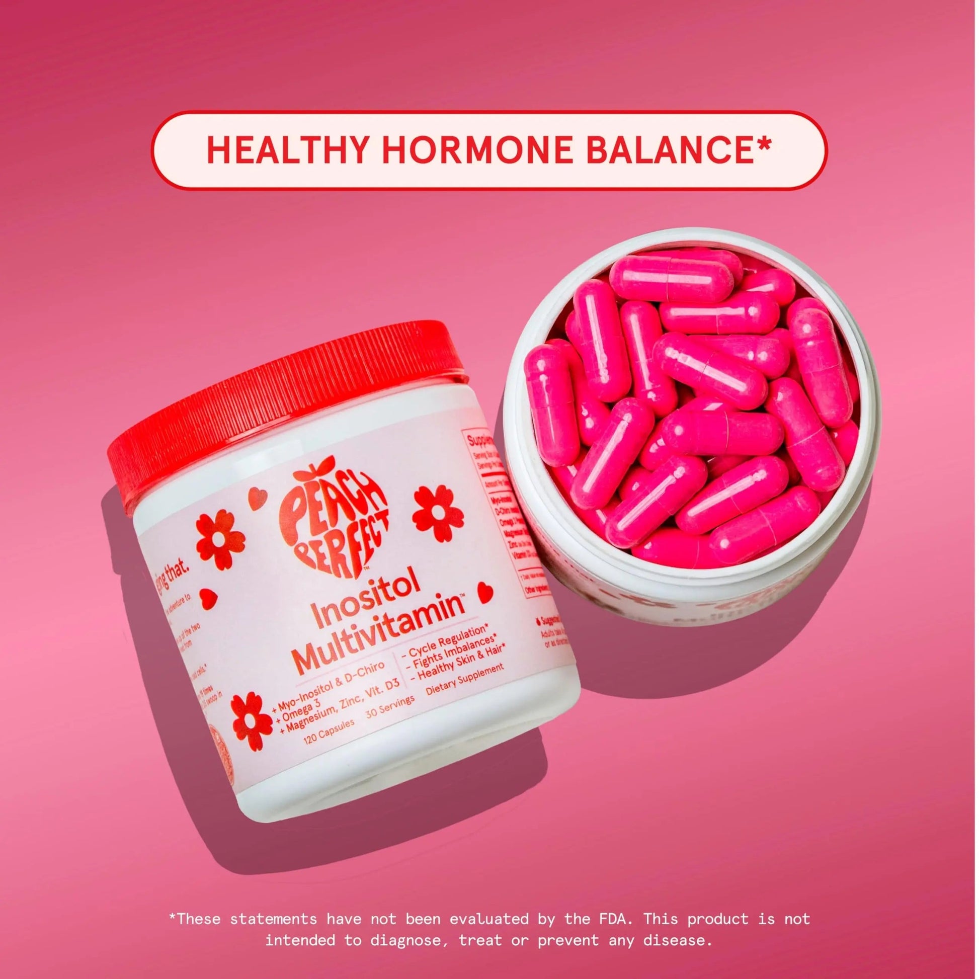 Peach Perfect Inositol Multivitamin – Myo-Inositol & D-Chiro 40:1 Blend, Omega-3, Vitamin D3, Magnesium, Zinc Peach Perfect Au supplements