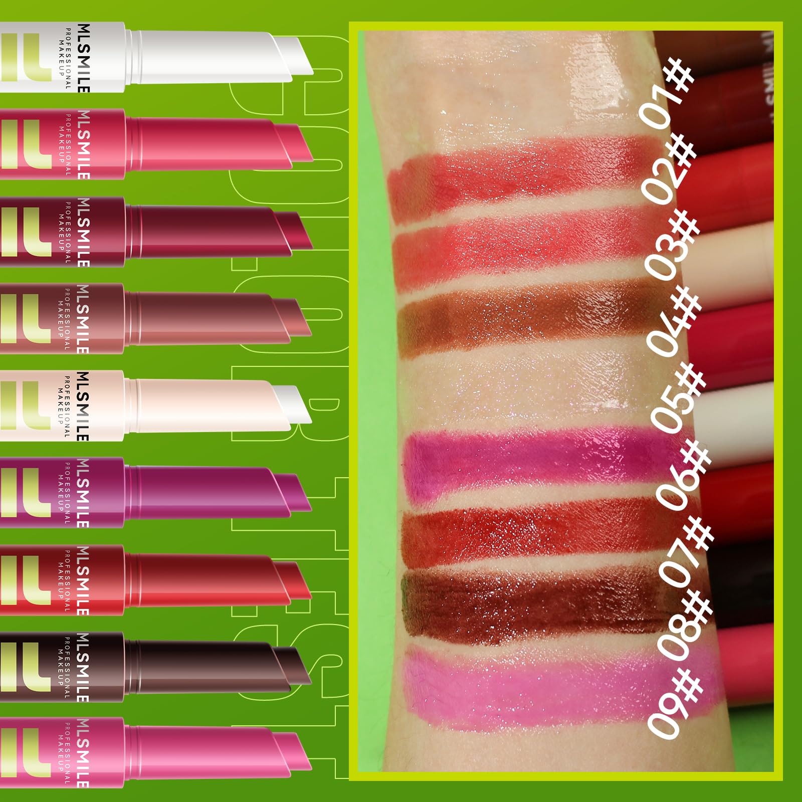 MLSMILE 3 Colors Fat Lip Oil Click Slick,Press Lipstick Set,Moisturizing Lip Balm,High Pigment Glow Lip Oil,Long-lasting,Pigmented Vegan,Lightweight and Glossy Lip Plumper with Coconut Oil-Set A MLSMILE Au supplements