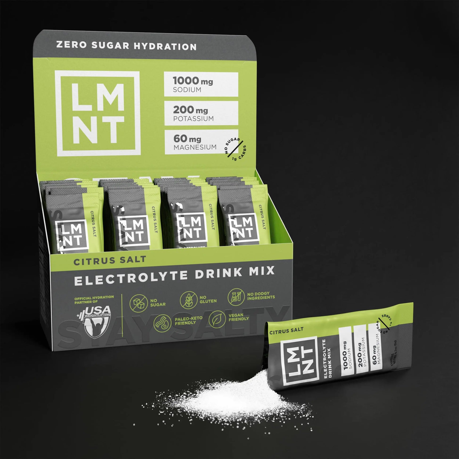 LMNT Zero Sugar Electrolytes - Citrus Salt | Drink Mix | 30-Count Drink LMNT Au supplements