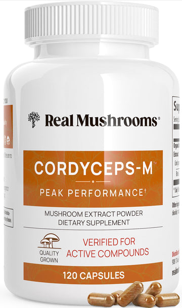 Real Mushrooms Cordyceps Capsules - Performance Mushroom Extract Supplement Real Mushrooms Au supplements
