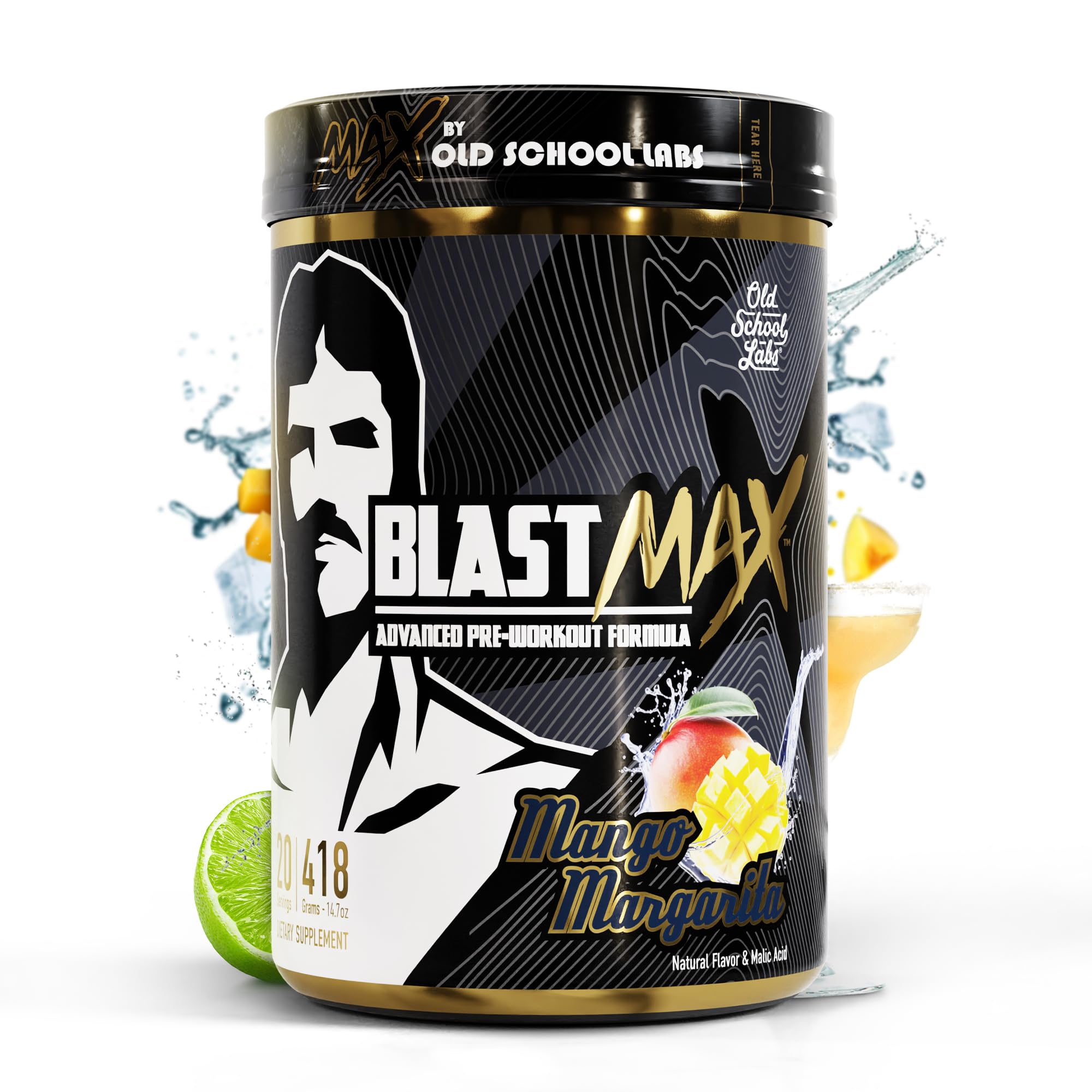 BLAST MAX – High-Stim Pre-Workout Powder – Highly Acclaimed Fully Stacked Pre Workout Old School Labs Au supplements