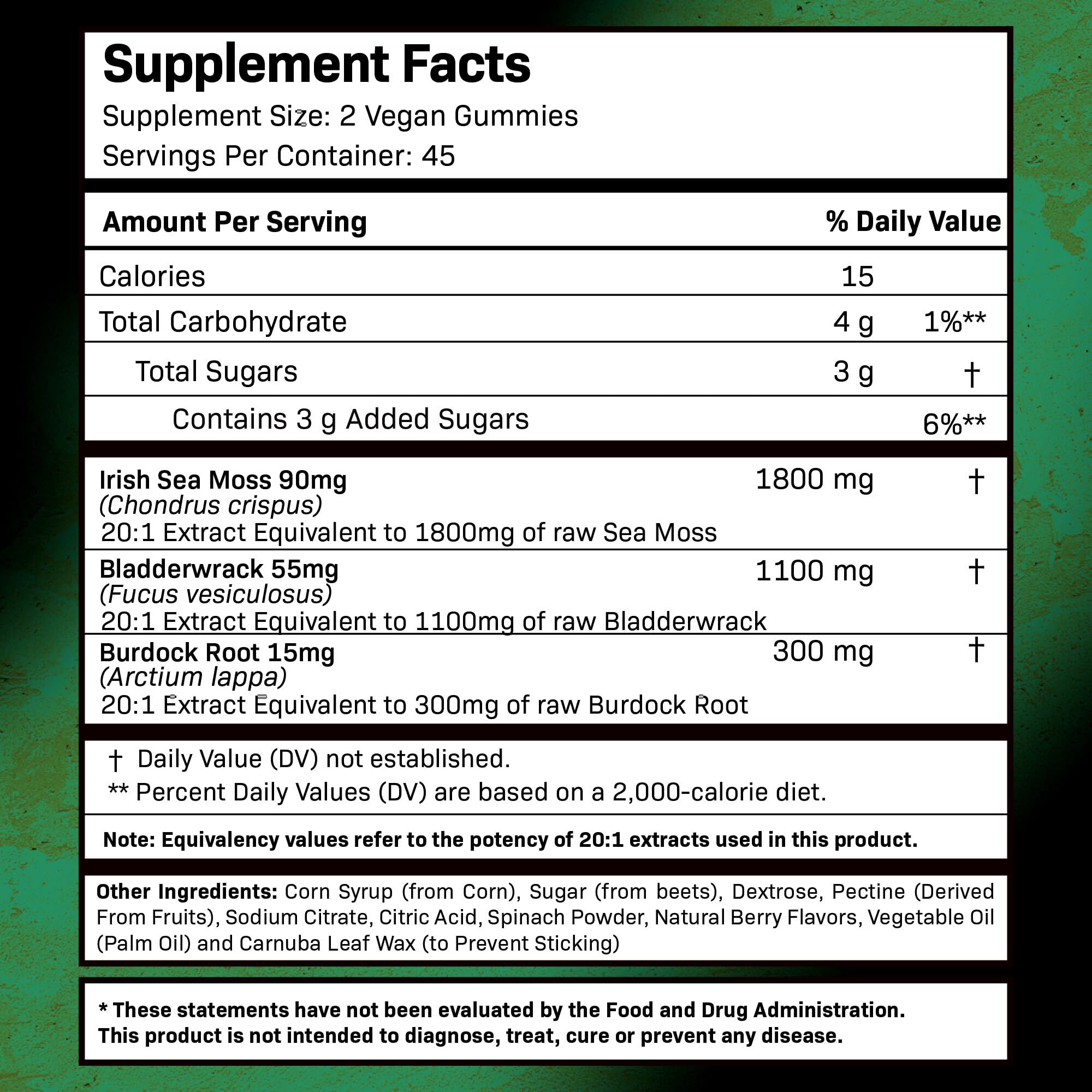 WELLNESS LABSRX Sea Moss Gummies, 3200mg Irish Sea Moss Mixed Berry Flavor with Maximum Potency Bladderwrack and Burdock Root - Supports Skin, Energy and Immunity - 180 Count WELLNESS LABSRX Au supplements