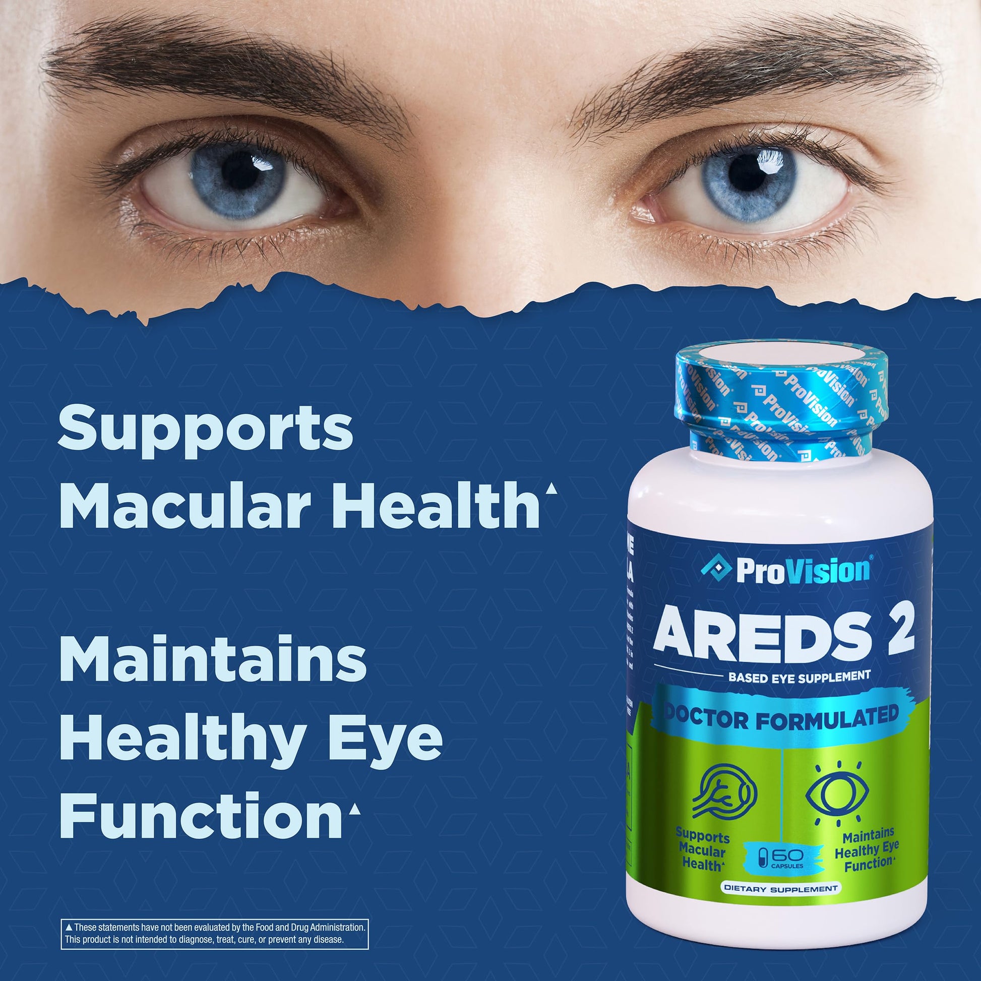 Provision AREDS 2 Eye Vitamins - Enhance Vision Supplements - Lutein Zeaxanthin Vision Complex - 60 Eye Supplement Capsules ProVision Au supplements
