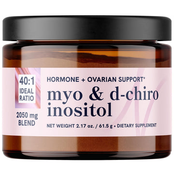 Myo-Inositol & D-Chiro Inositol Powder | Hormone Balance for Women | Ideal 40:1 Ratio | Myo 2000mg, D Chiro 50mg | Regulate Menstrual Cycle and Support Ovarian Health | 30 Servings, 2.17 oz. SMNutrition Au supplements
