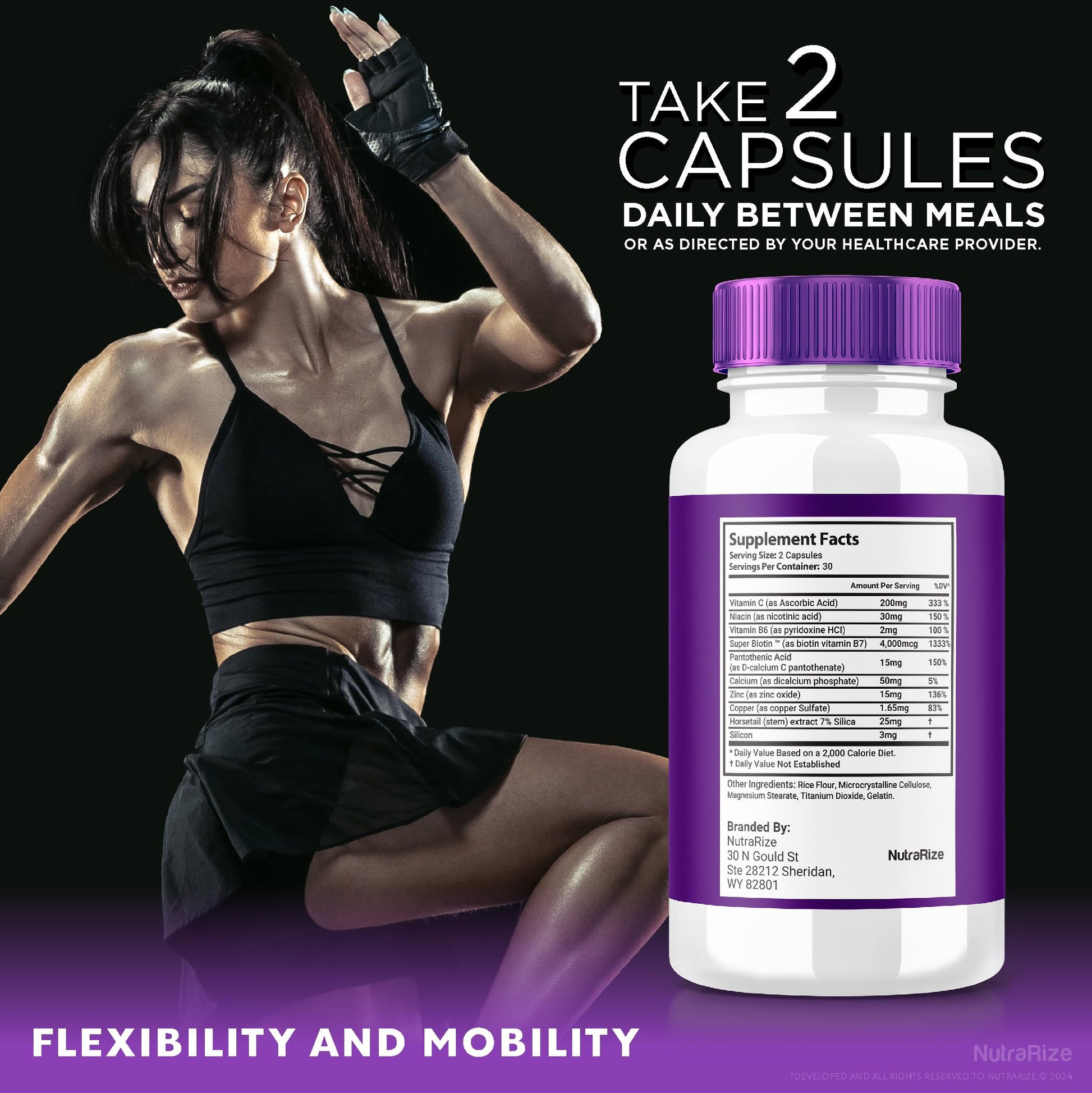 (2 Pack) Ultra Flex Capsules, Advanced Joint Support Supplement, Ultra Flex Natural Joint Health Formula, Max Strength Pills for Joint Wellness and Mobility, UltraFlex Vitamin Reviews (120 Capsules) NutraRize Au supplements