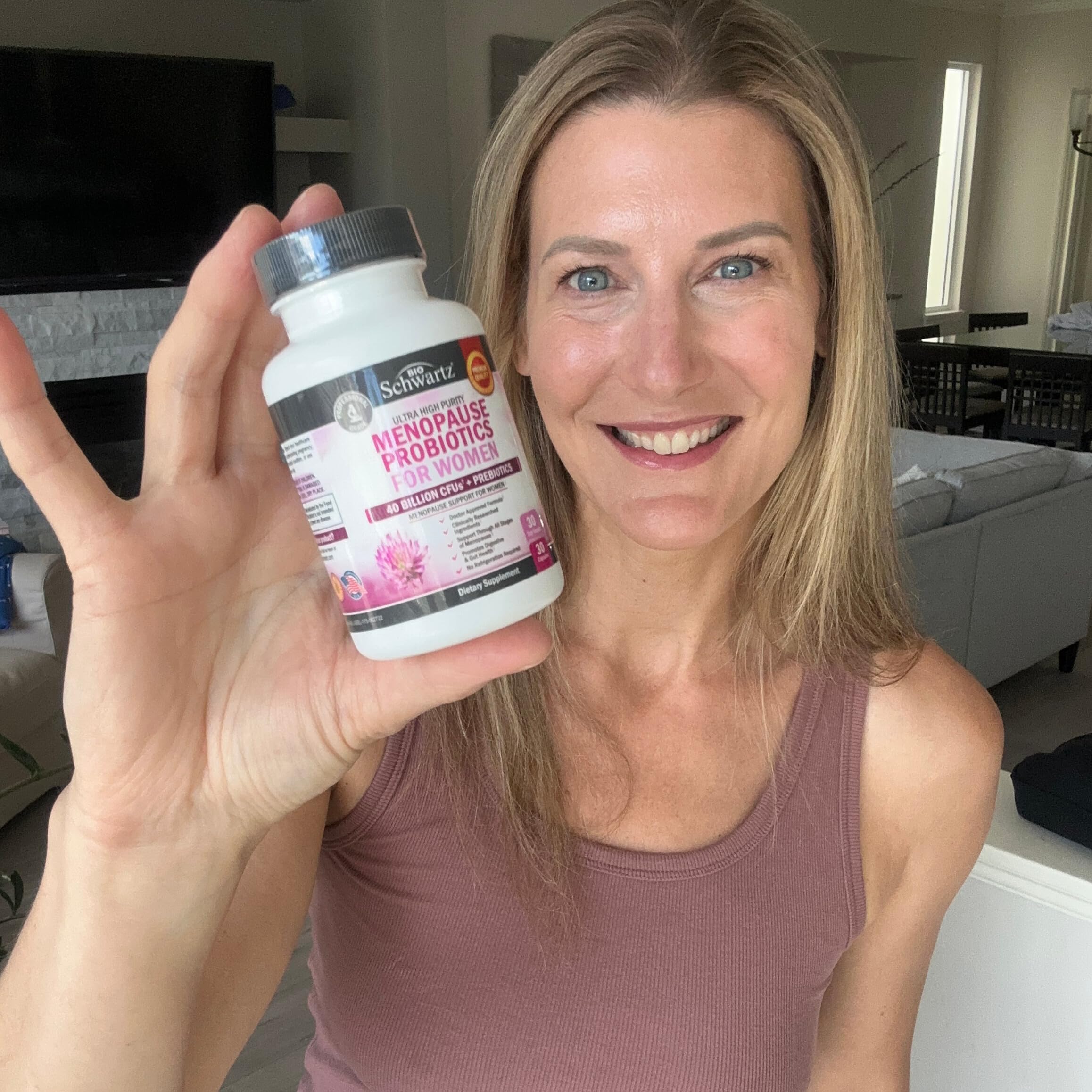 Menopause Supplements for Women - 40 Billion CFU Menopause Probiotics for Women - Support for Hot Flashes Night Sweats Mood Swings and Balance - Non-GMO, 30 Easy-Swallow Capsules, 30 Servings BioSchwartz Au supplements