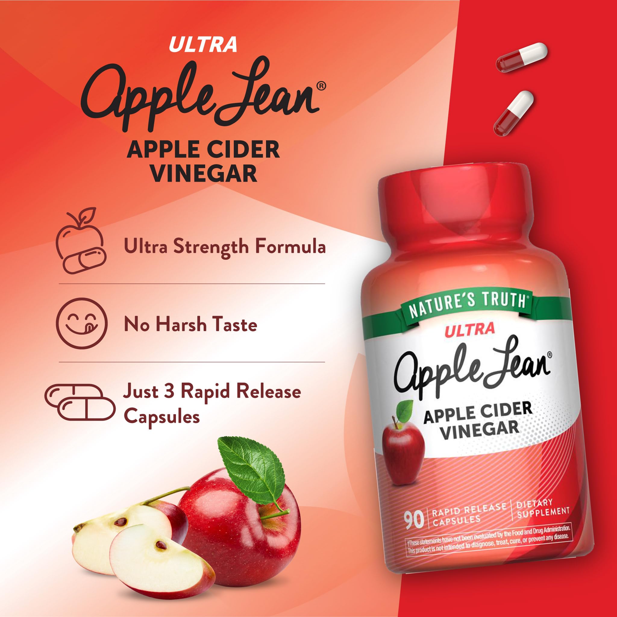 Nature's Truth Apple Cider Vinegar Pills | 90 Capsules | Non-GMO & Gluten Free Supplement Nature's Truth Au supplements