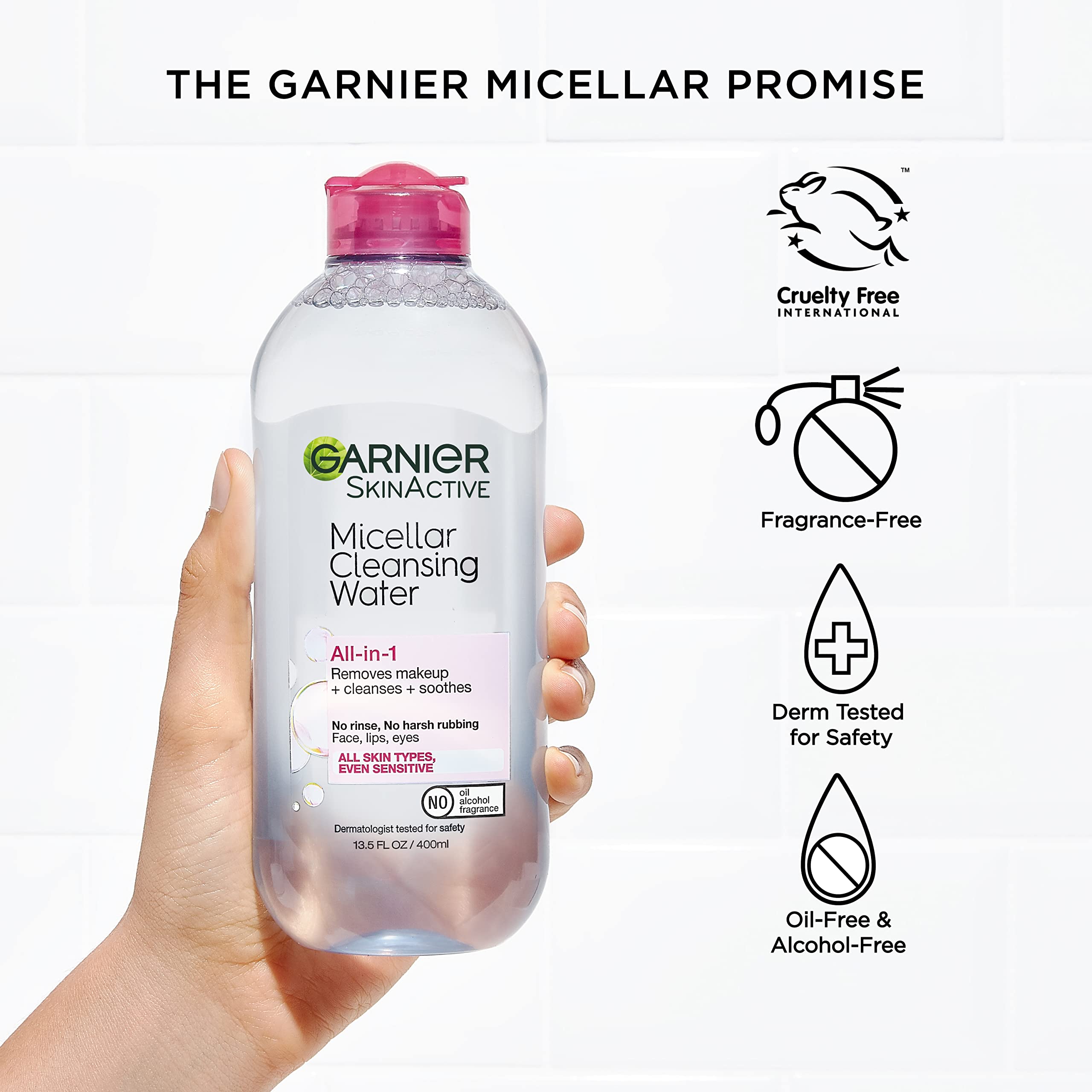 Garnier SkinActive Micellar Cleansing Water, For All Skin Types, 3.4 fl; oz., 3 Count Garnier Au supplements