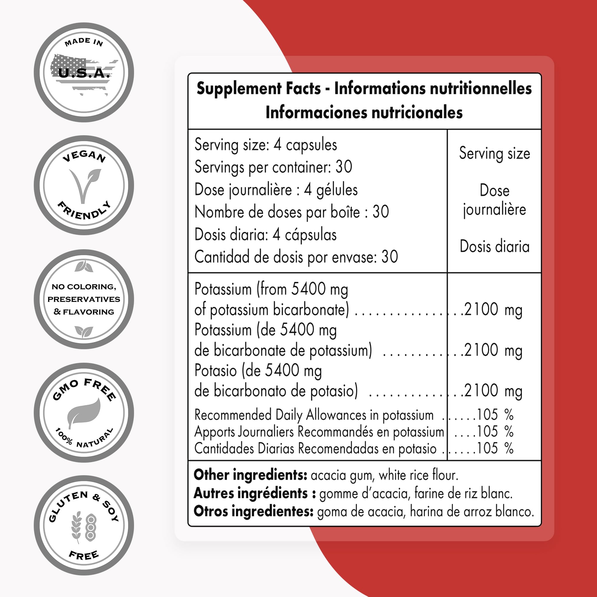 Supersmart - Potassium Bicarbonate 5400mg per Day (High Dose) - Electrolyte Mineral Supersmart Au supplements