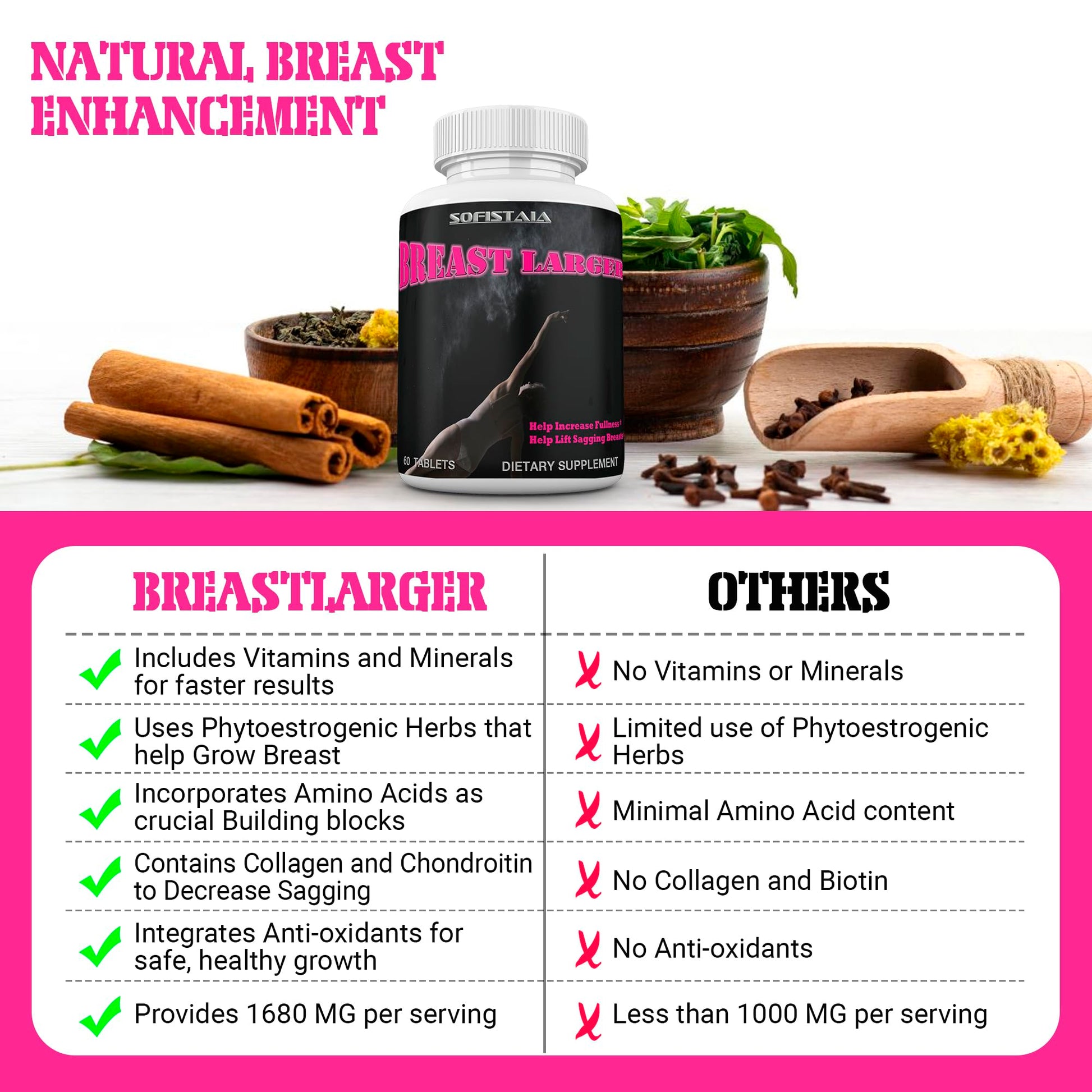 BEAUTIFYEM Breast Larger Breast Enhancement Formula with Natural Ingredients for Bigger Breast Growth and Firmness Pills BEAUTIFYEM Au supplements