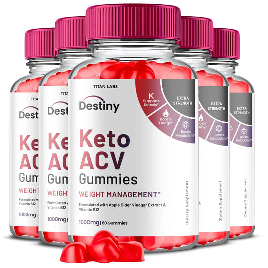 (5 Pack) Destiny Keto ACV Gummies, Destiny Keto ACV Gummies Advanced Weight Loss Titan LabsAU supplements