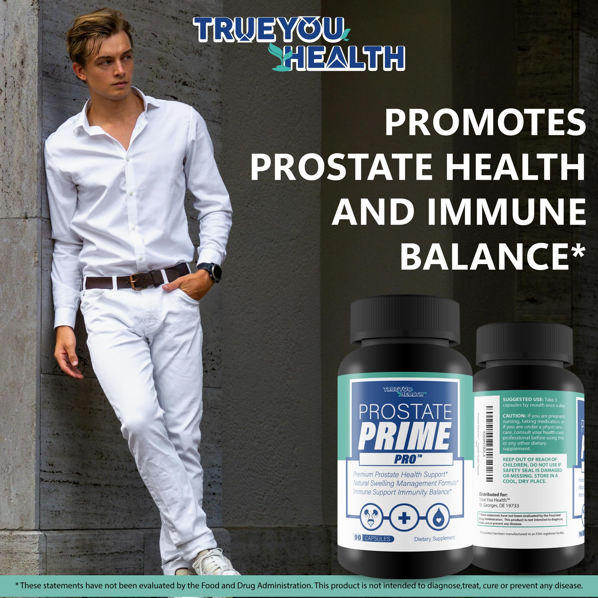 Prostate Prime Pro - Improved Formula - Our Best Prostate Support Supplement For Men’s Health - Natural Prostatitis Prostate Health - Natural Prostate Remedies - Men Prostate Vitamin Prostaprime Pills True You Health Au supplements