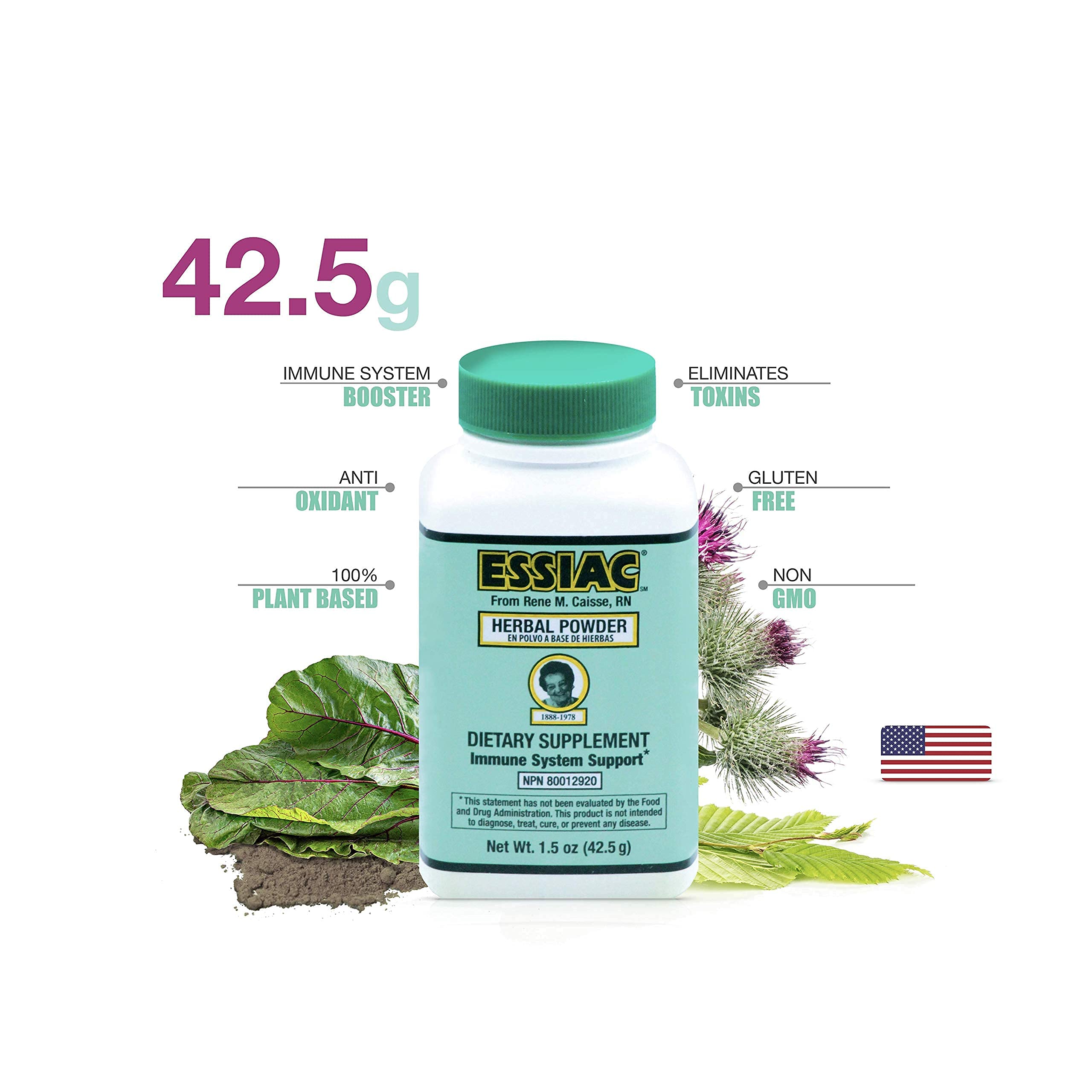 Essiac All-Natural Tea Powder & Organic Wild-Crafted Daily Drops | Detoxify Liver, Blood & Lymph Node Essiac Au supplements
