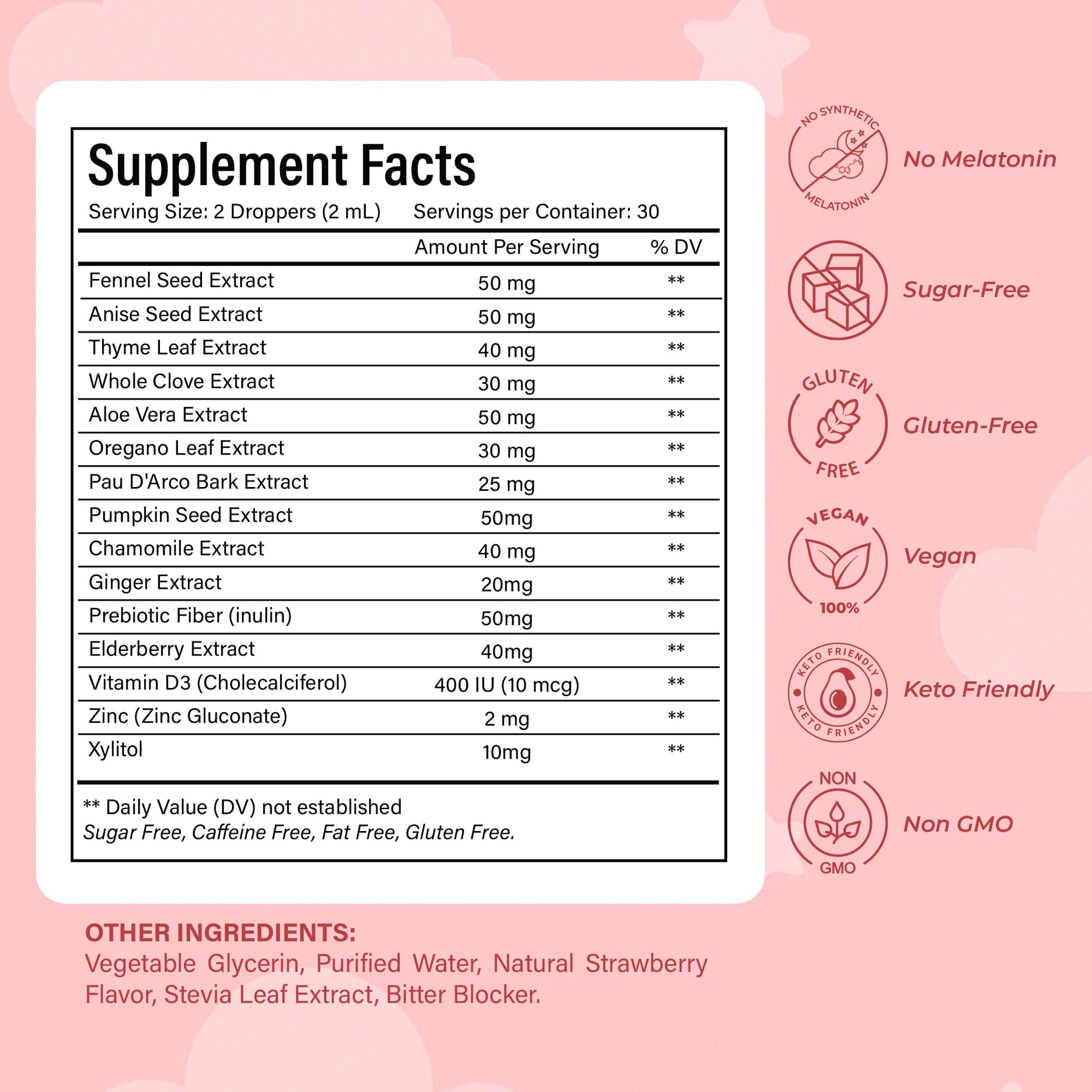 NutraPeaks Kids Liquid Botanical Drops – Natural Blend with Prebiotics, Chamomile, Ginger & Elderberry – Sugar-Free, Alcohol-Free, Non-GMO – 2 fl oz NutraPeaks Au supplements