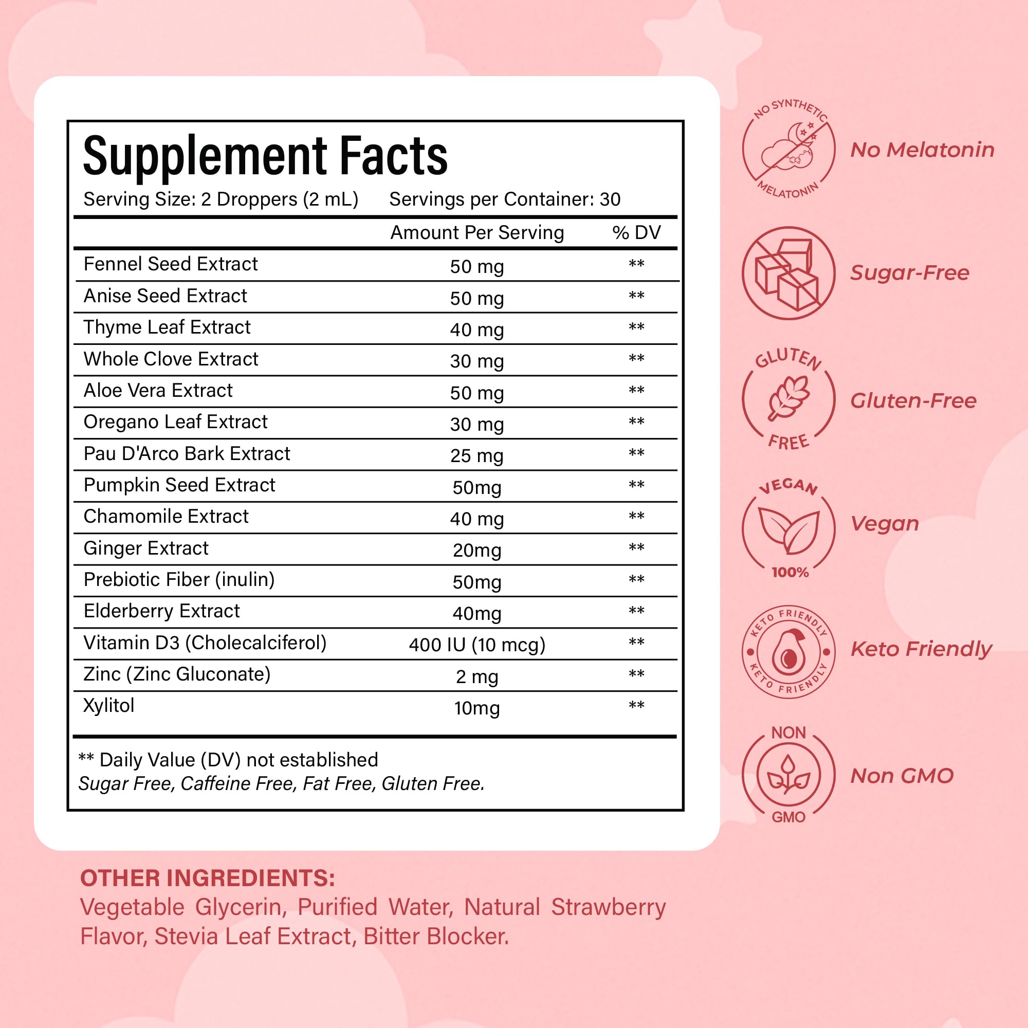 NutraPeaks Kids Liquid Botanical Drops – Natural Blend with Prebiotics, Chamomile, Ginger & Elderberry – Sugar-Free, Alcohol-Free, Non-GMO – 2 fl oz NutraPeaks Au supplements