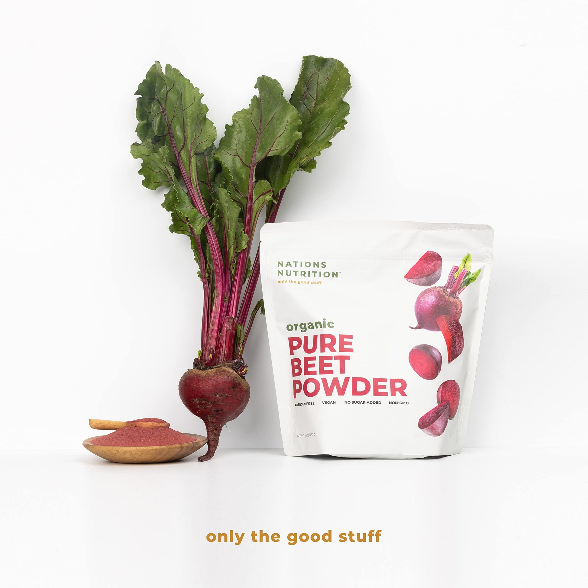 Nations Nutrition Pure Beet Root Powder Organic - Nitric Oxide Circulation Superfood Nations Nutrition Au supplements