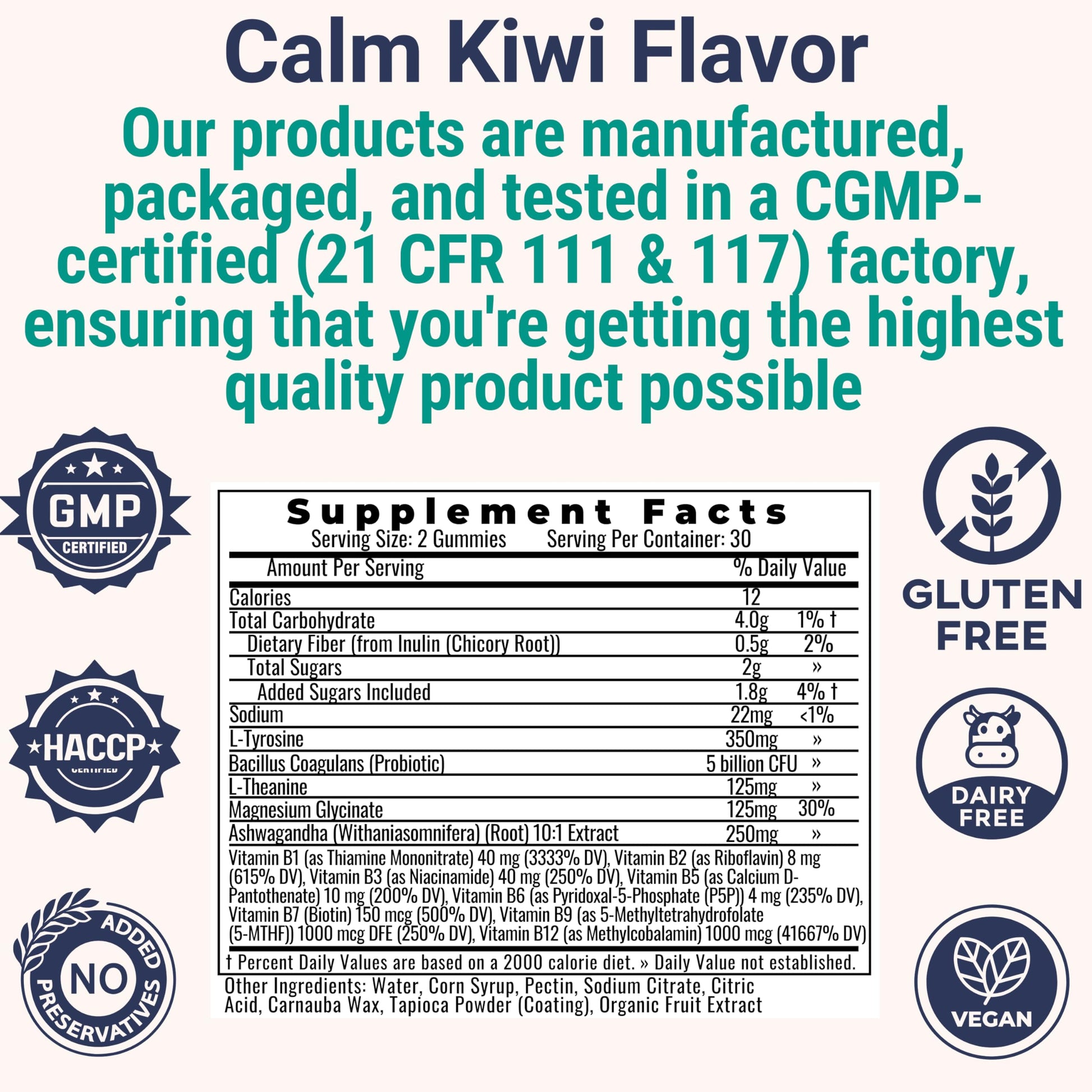 L-Tyrosine L-Theanine Methylated Vitamin B Complex Magnesium Glycinate Probiotic Fiber for Kids Adults Men Women w. Chicory Root Inulin 5-MTHF B12 P5P B6 B9 B5 B3 Powder Capsule Pill Supplement Alt SHIZAM Au supplements