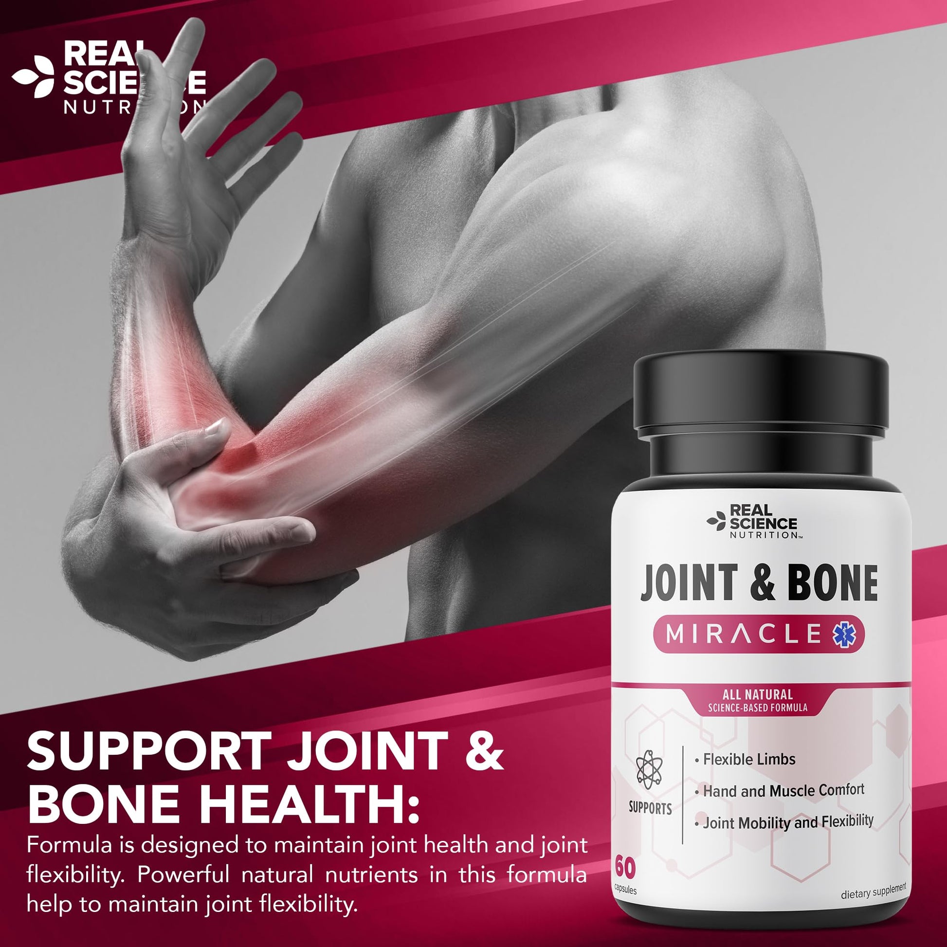 Real Science Nutrition Offers Joint & Bone Miracle for Enhanced Joint Mobility and Alleviating Muscle Discomfort Real Science Nutrition Au supplements