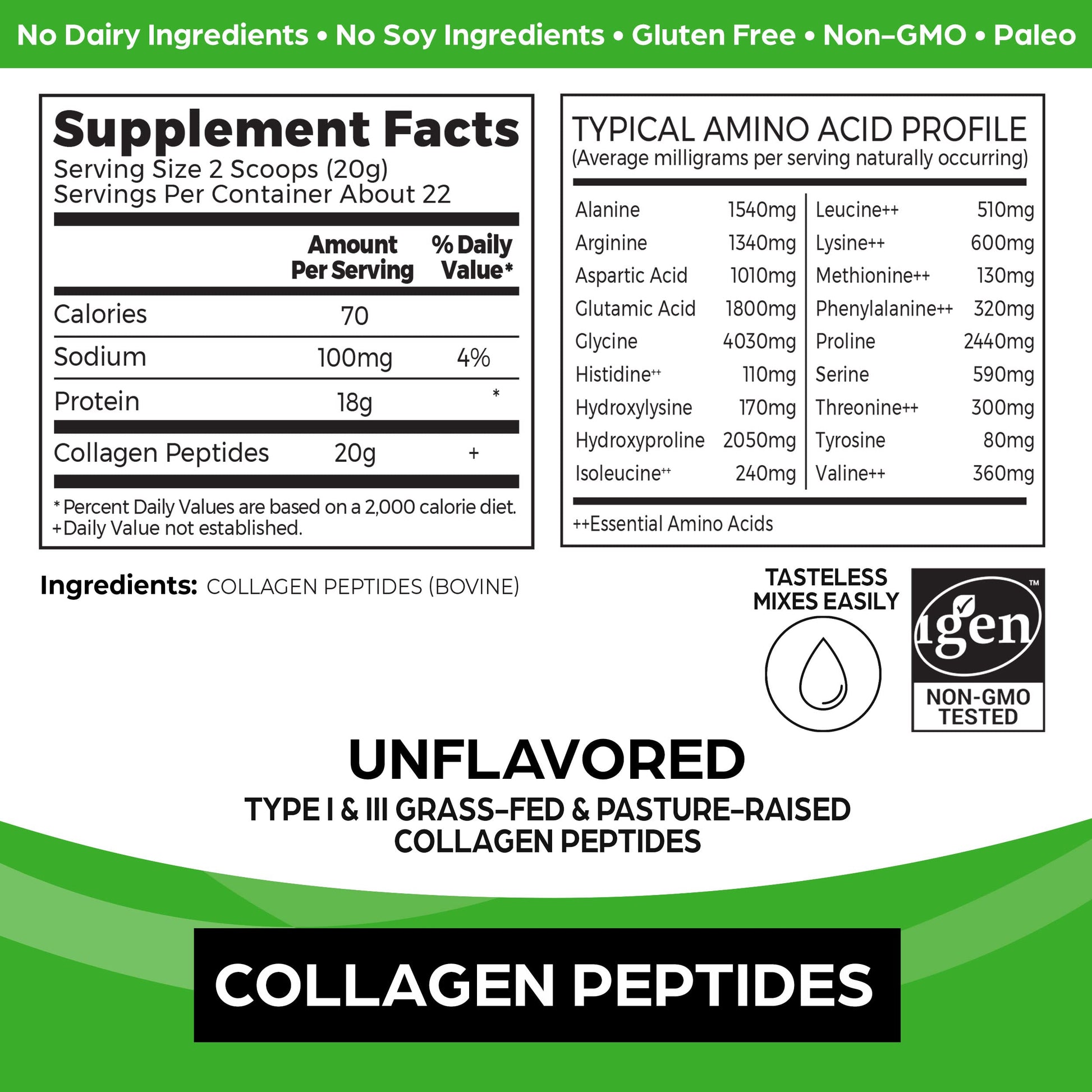 Orgain Collagen Peptides Unflavoured 454 g Orgain Au supplements
