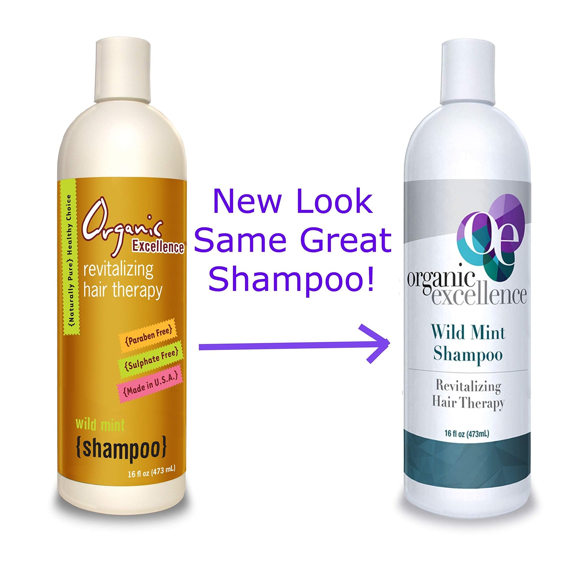 Organic Excellence Wild Mint Shampoo - 16 oz Organic Excellence Au supplements