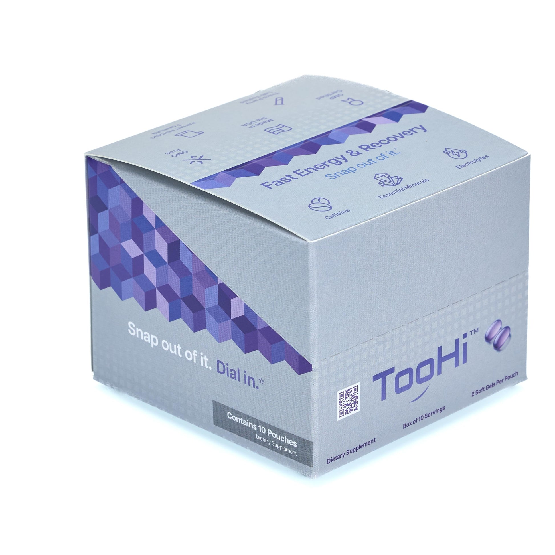 TooHi Reset Softgels - Proprietary Blend with Additional Caffeine (84mg), L-Theanine & Electrolytes | Patent Pending - 10 Doses TooHi Au supplements