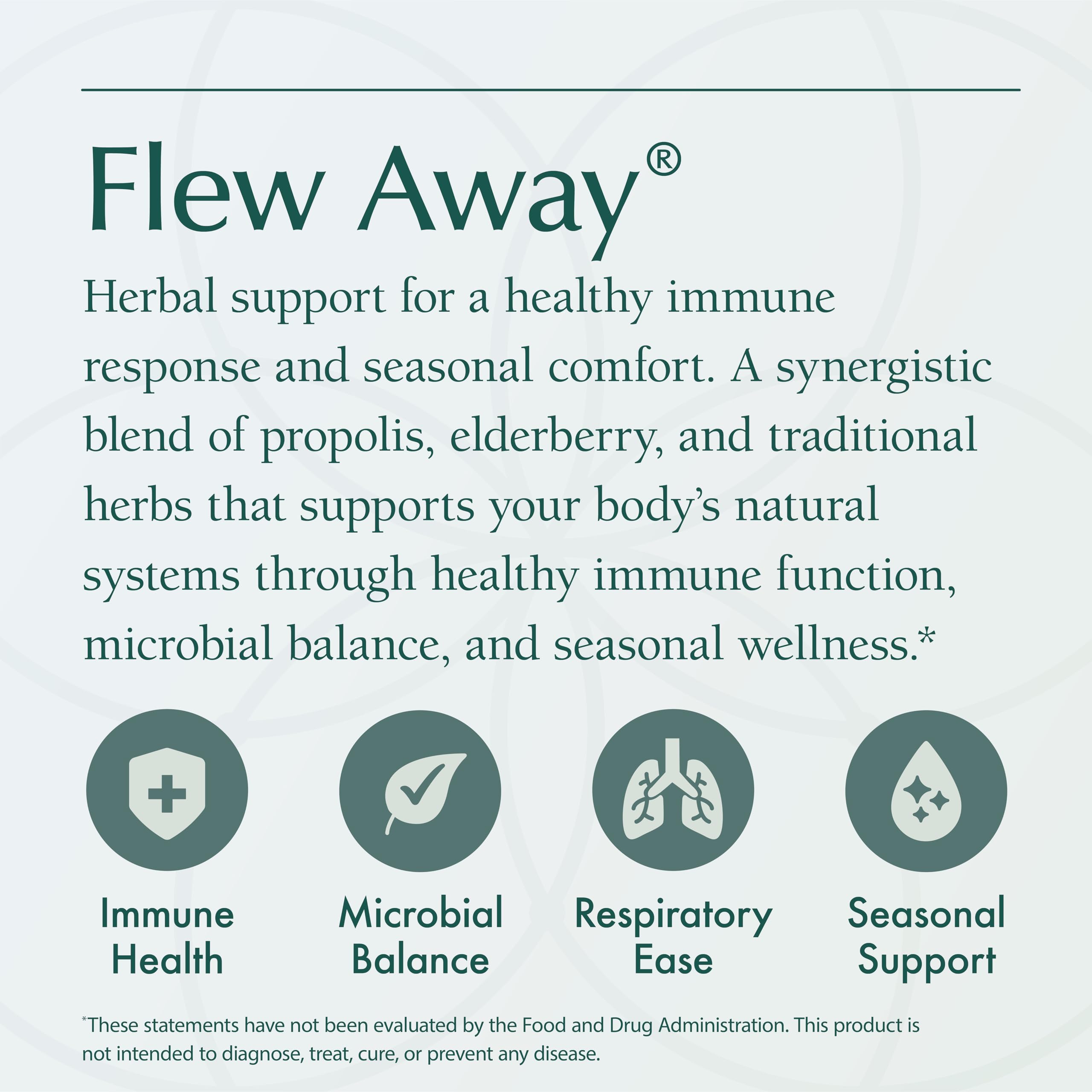 Natura Health Products Flew Away Supplement - Immune System Support & Seasonal Defense - Featuring Ginger, Elderberry, Propolis and Eucalyptus (60 Capsules) Natura Health Products Au supplements