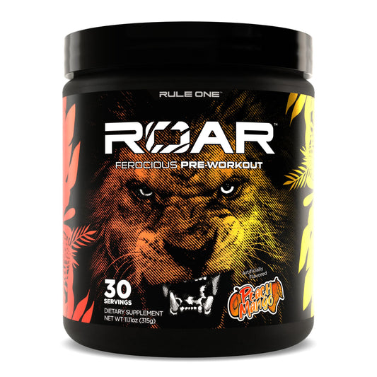 Rule 1 R1 ROAR, Peach Mango - 11.11 oz - Pre-Workout Powder - With Creatine, Beta-Alanine Rule 1 ProteinsAU supplements