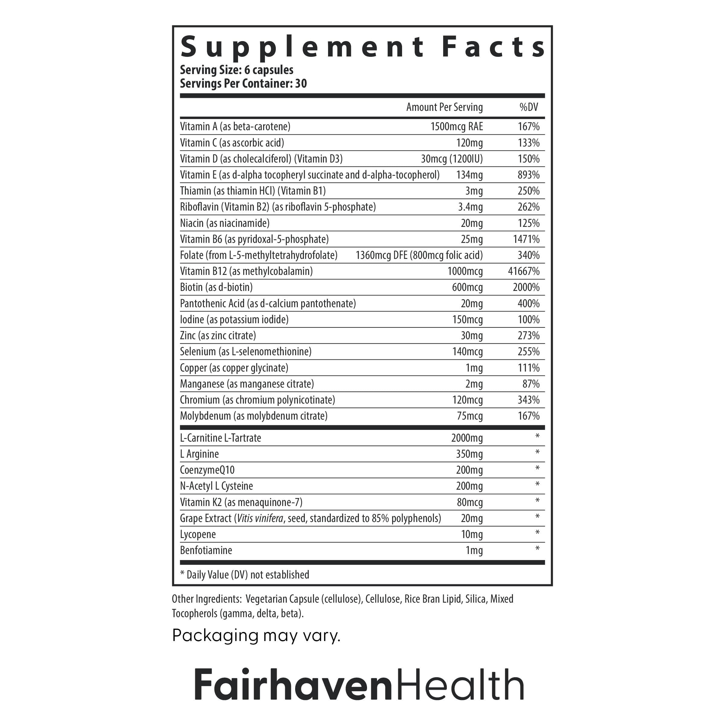Fairhaven Health FH Pro for Men | Clinically Studied Premium Prenatal Fertility Supplements for Men | Male Fertility Supplements | Count and Motility Support Pre-Conception for Him | 180 Capsules Fairhaven Health Au supplements