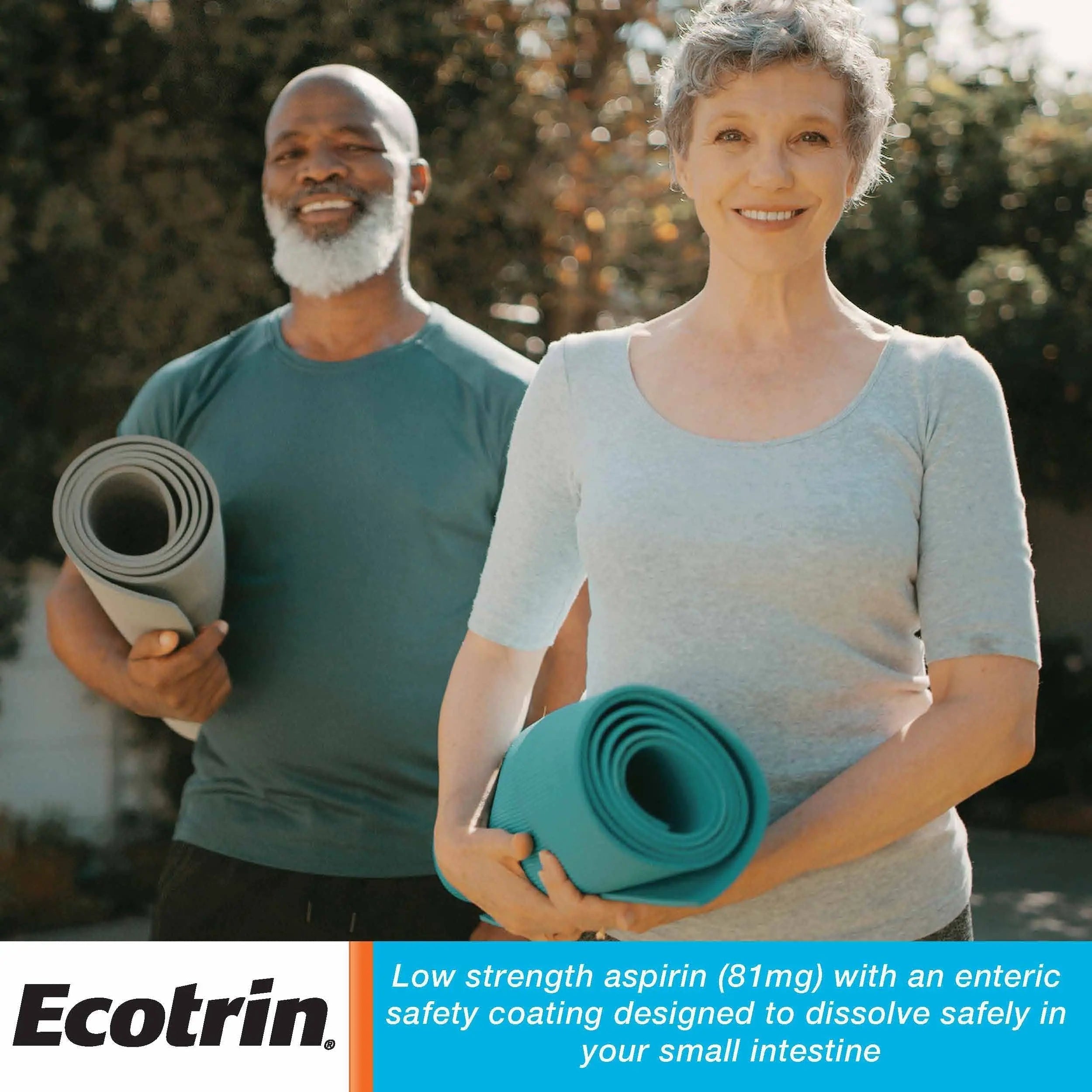 Ecotrin Low Strength Safety Coated Aspirin, NSAID 81mg, 45 count (2 Pack) Ecotrin Au supplements