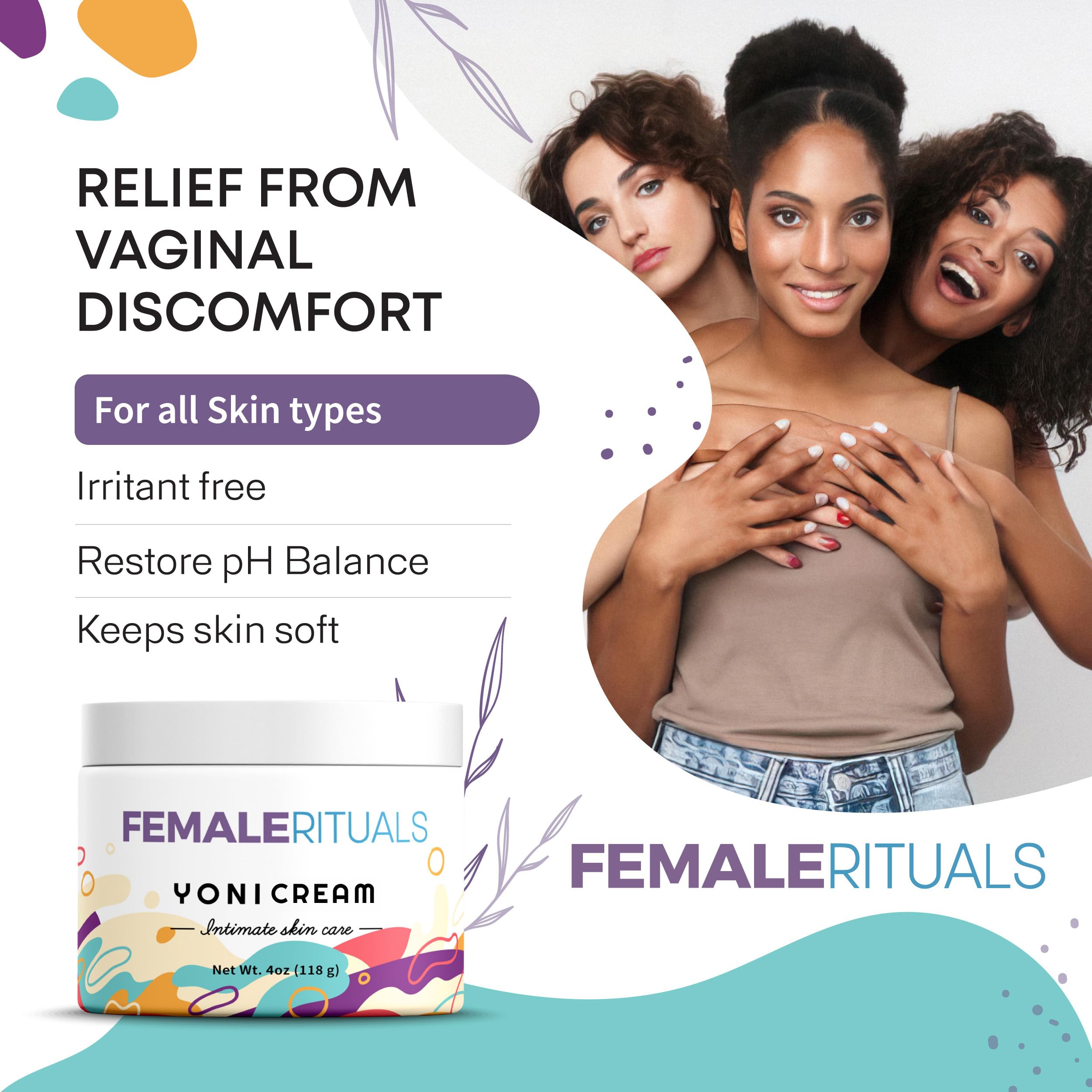 FEMALE RITUALS Vulva Moisturizing Cream - Vulva Care Balm - Clinically Tested Vaginal Moisturizer FEMALE RITUALS Au supplements