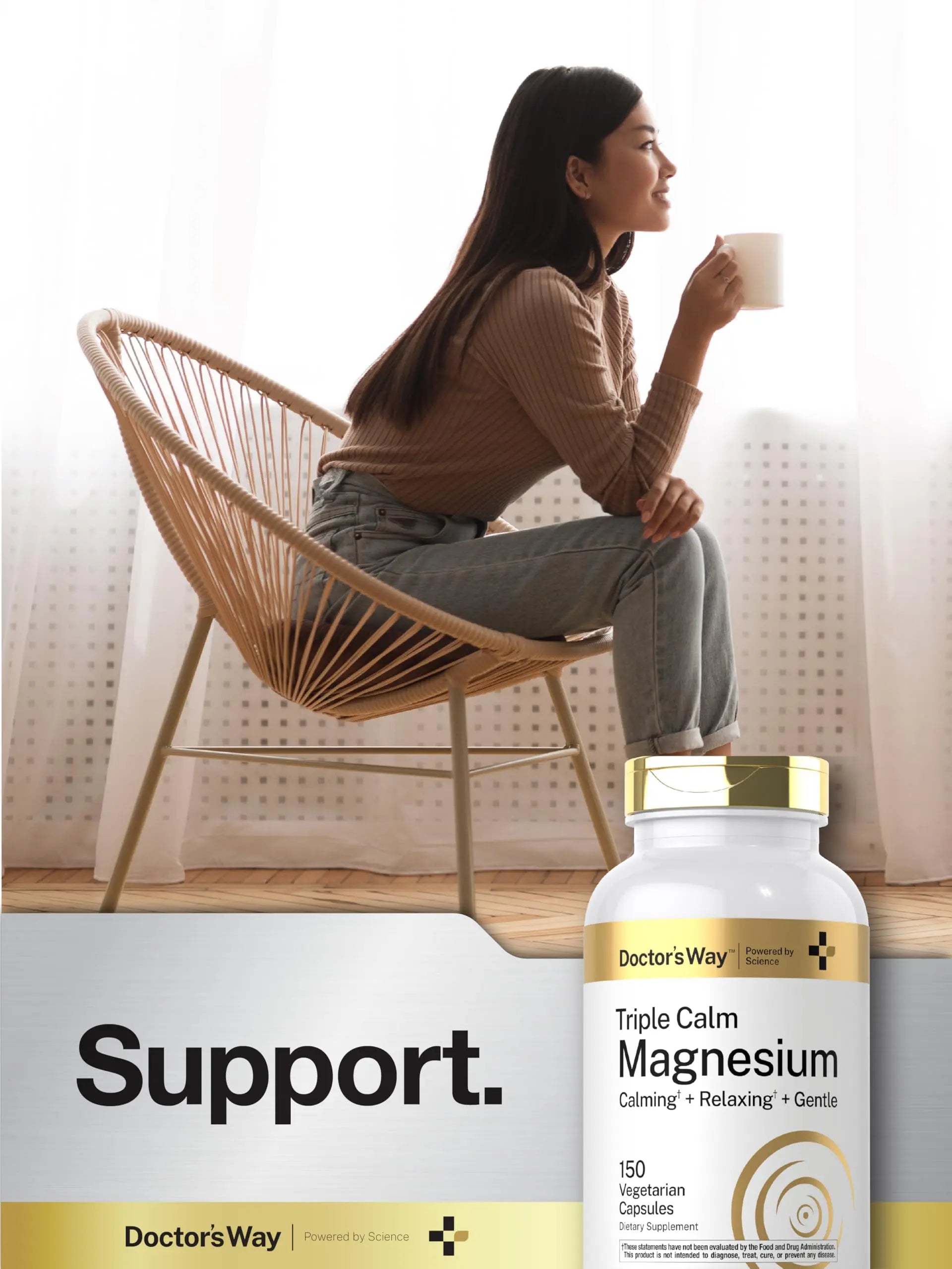 Doctor's Way Triple Magnesium Complex | 150 Capsules | Citrate, Glycinate, & Malate Supplement | Vegetarian, Non-GMO, Gluten Free Formula Doctor's Way Au supplements