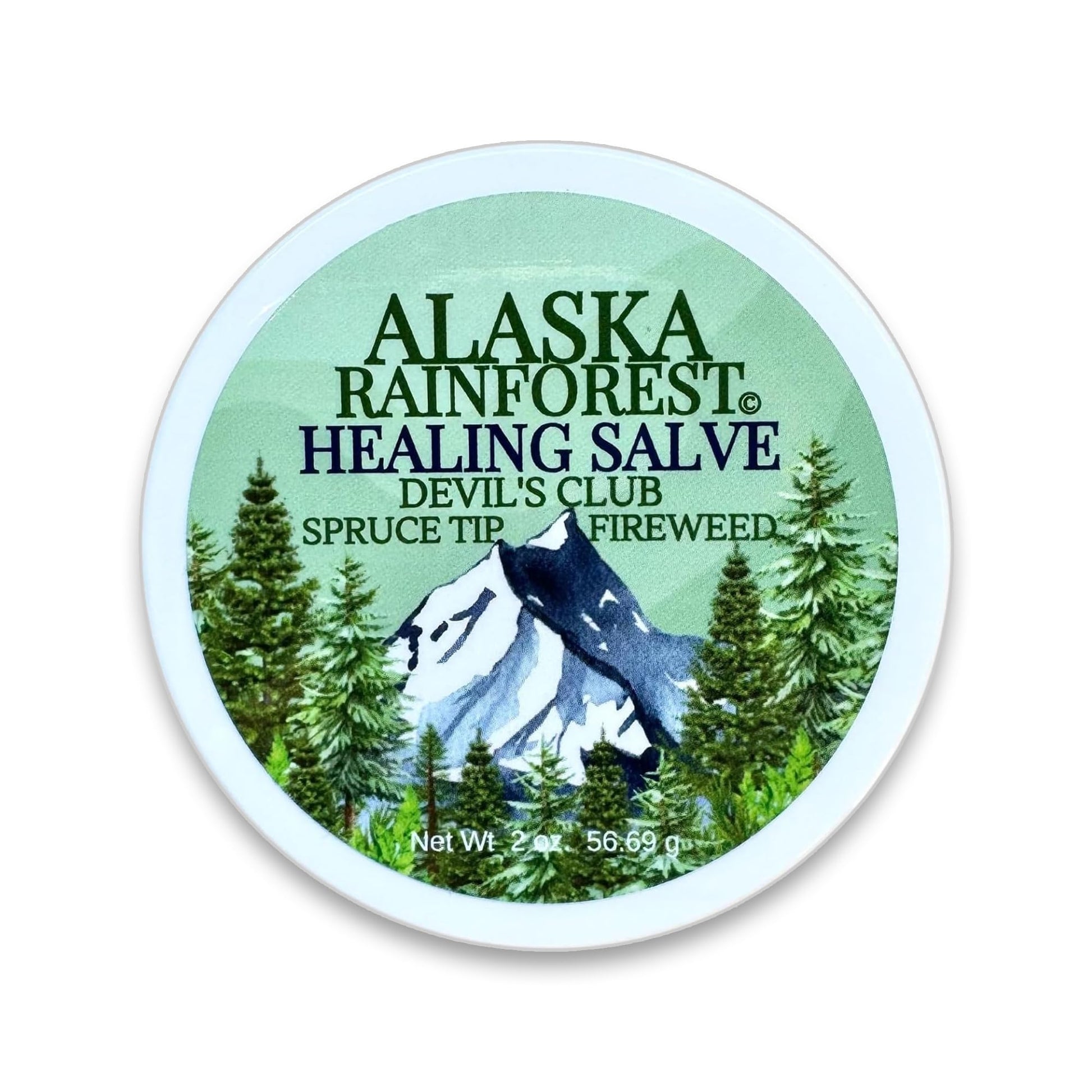 Snowy Summit Alaska Rainforest Salve - Herbal Salve for Dry Skin & Joint Relief - Natural Super Salve for Soothing Skin with Gentle Aroma - Body & Hand Salve - Muscle Rub with Alaskan Devil’s Club Oil Snowy Summit Au supplements